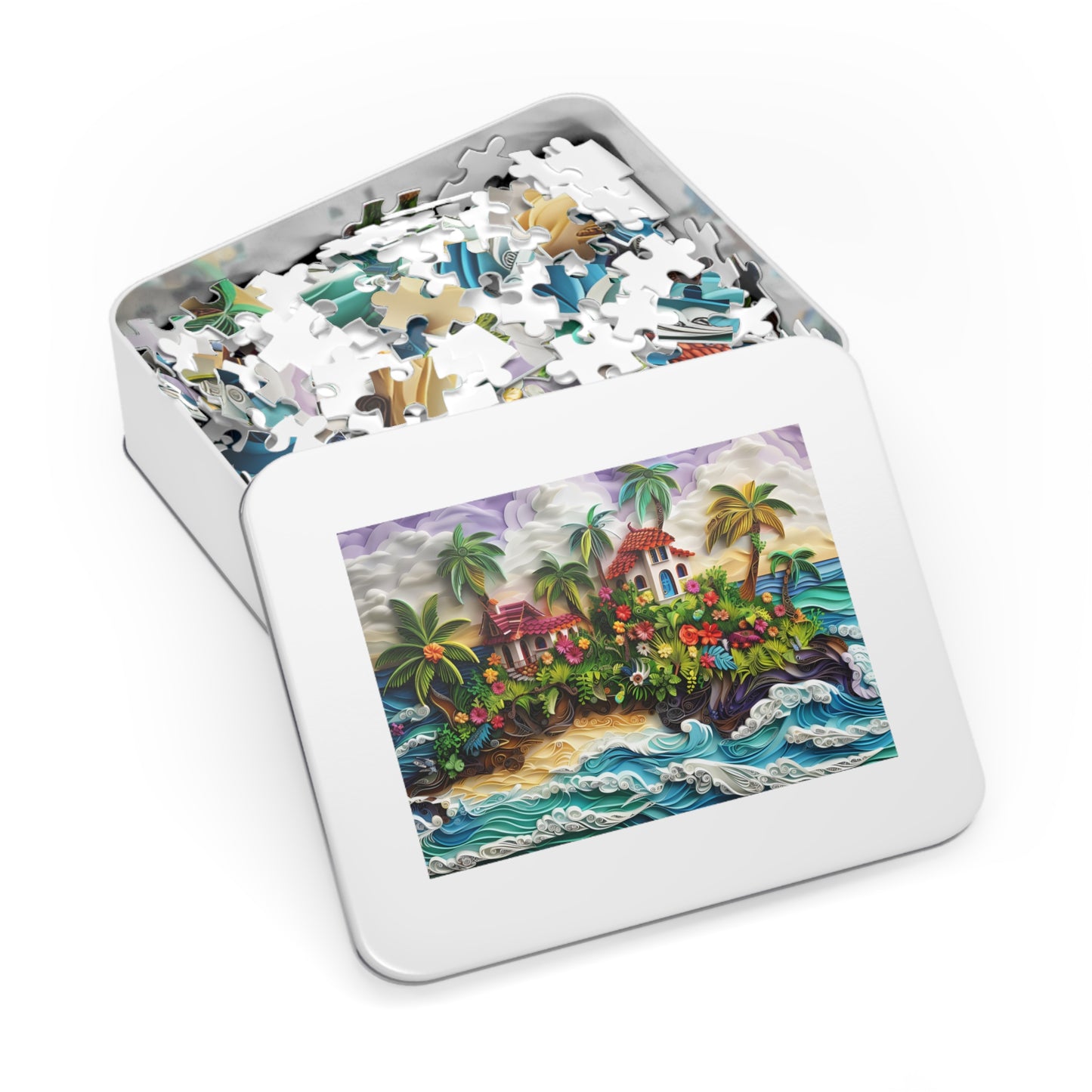 Paper Island Jigsaw Puzzle (252, 500,1000-Piece)