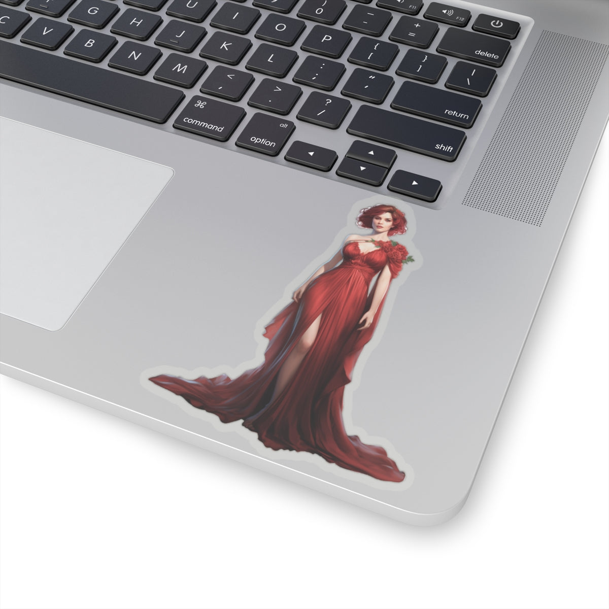 Woman in Red Sticker