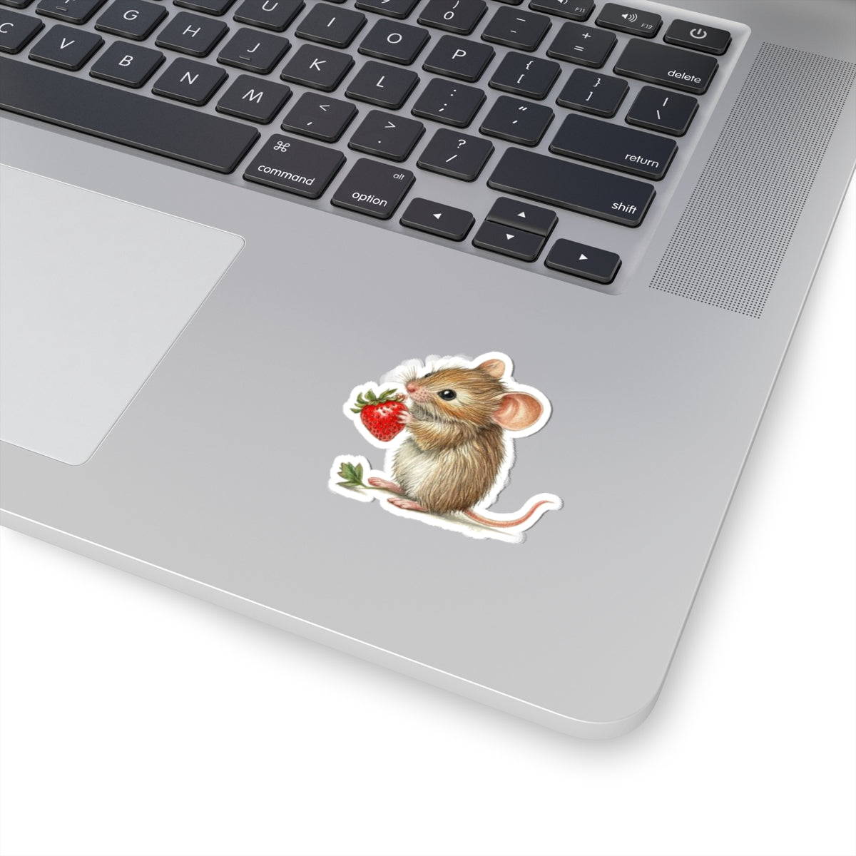 Mouse with Strawberry Sticker
