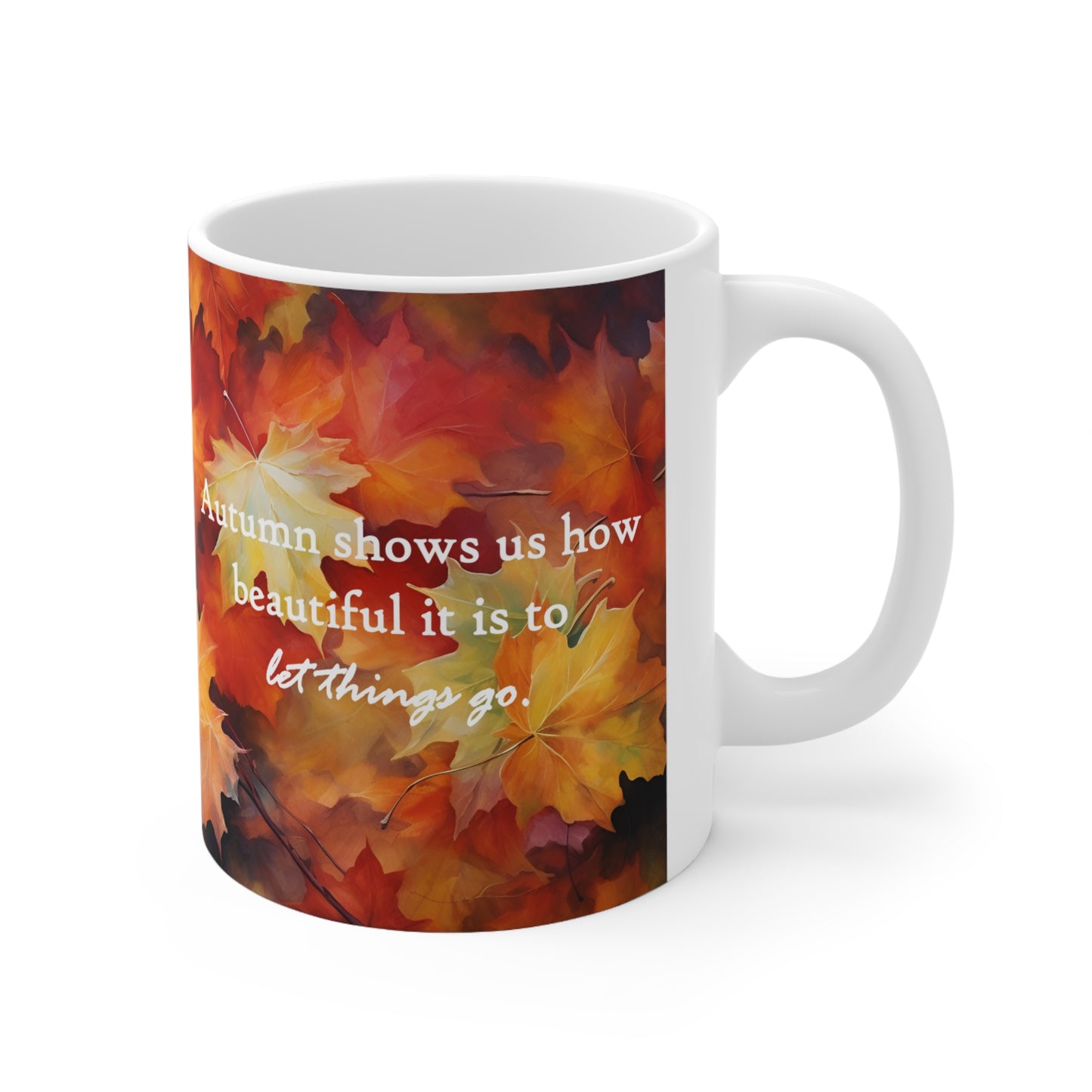 Autumn Quote Ceramic Mug 11oz