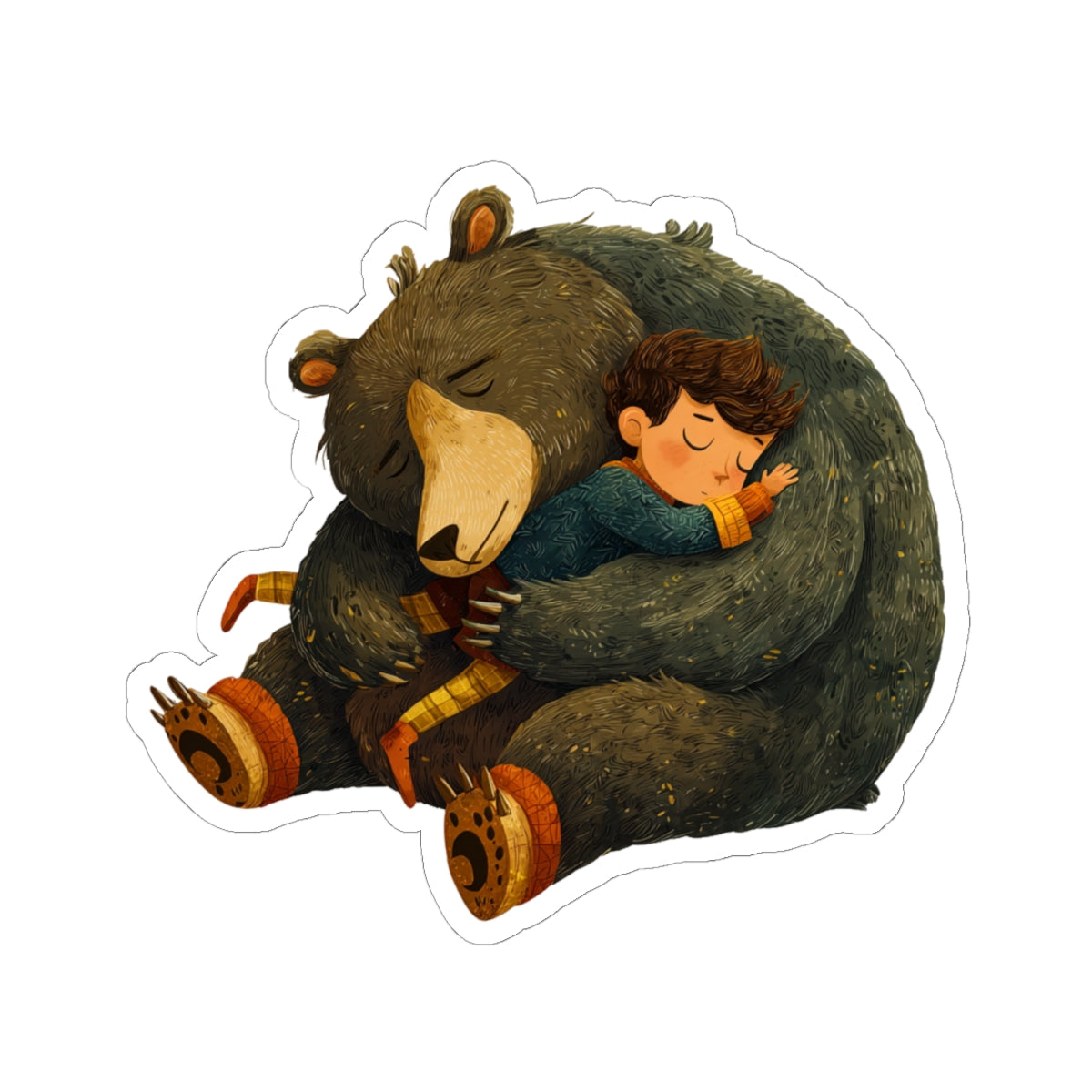 Little Boy and The Bear Sticker