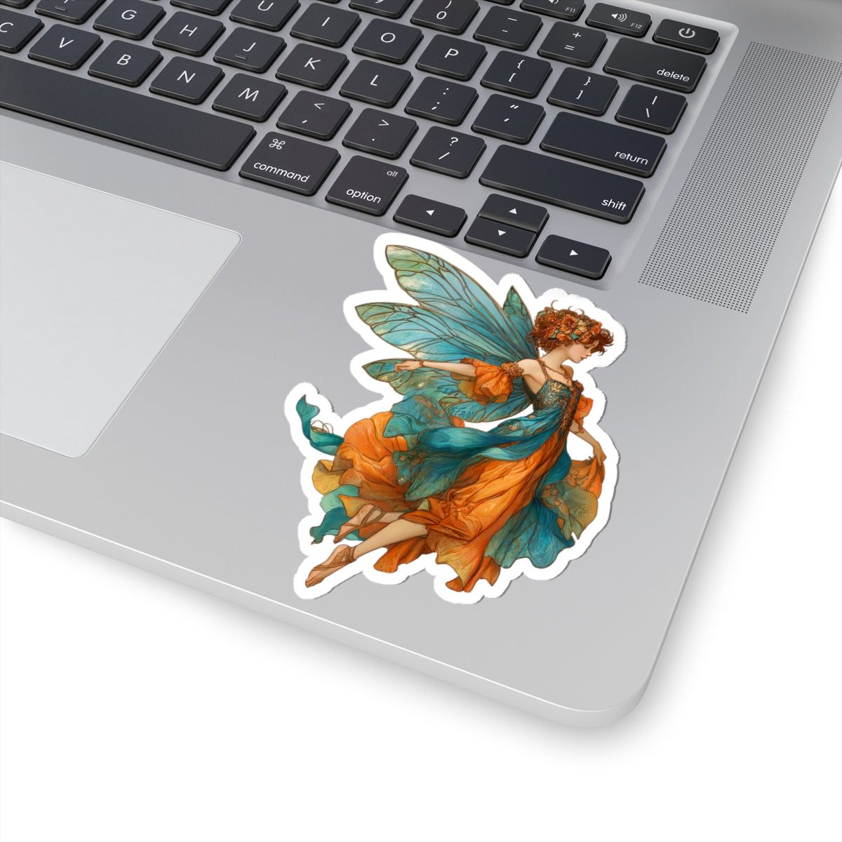 Orange and Blue Fairy Sticker