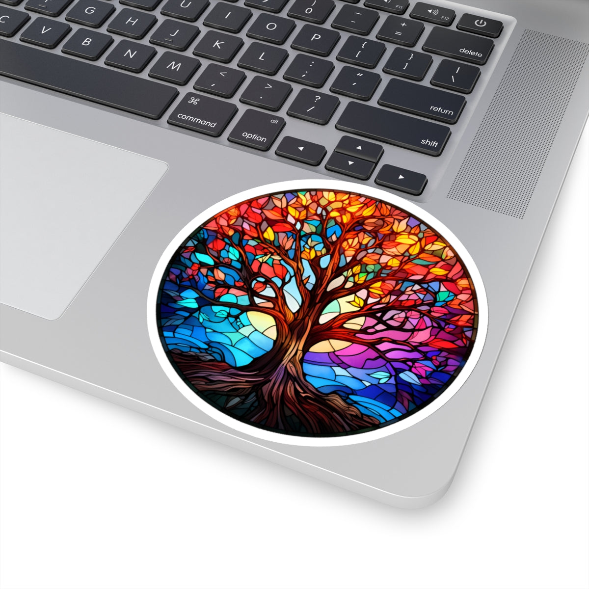 Stained Glass Tree Sticker
