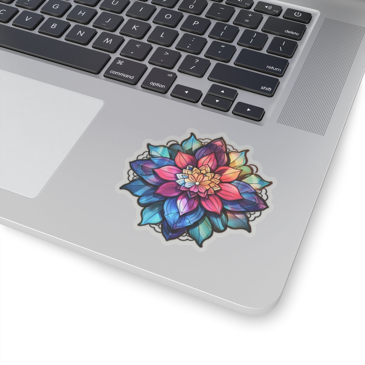 Stained Glass Flower Sticker