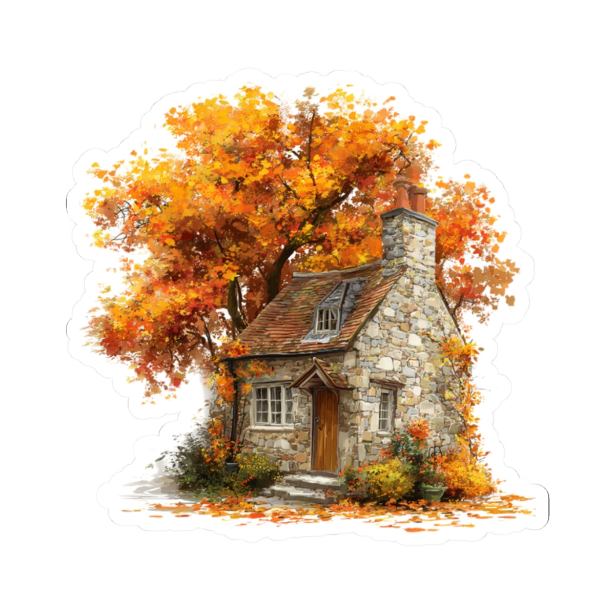 Stone Cottage Sticker