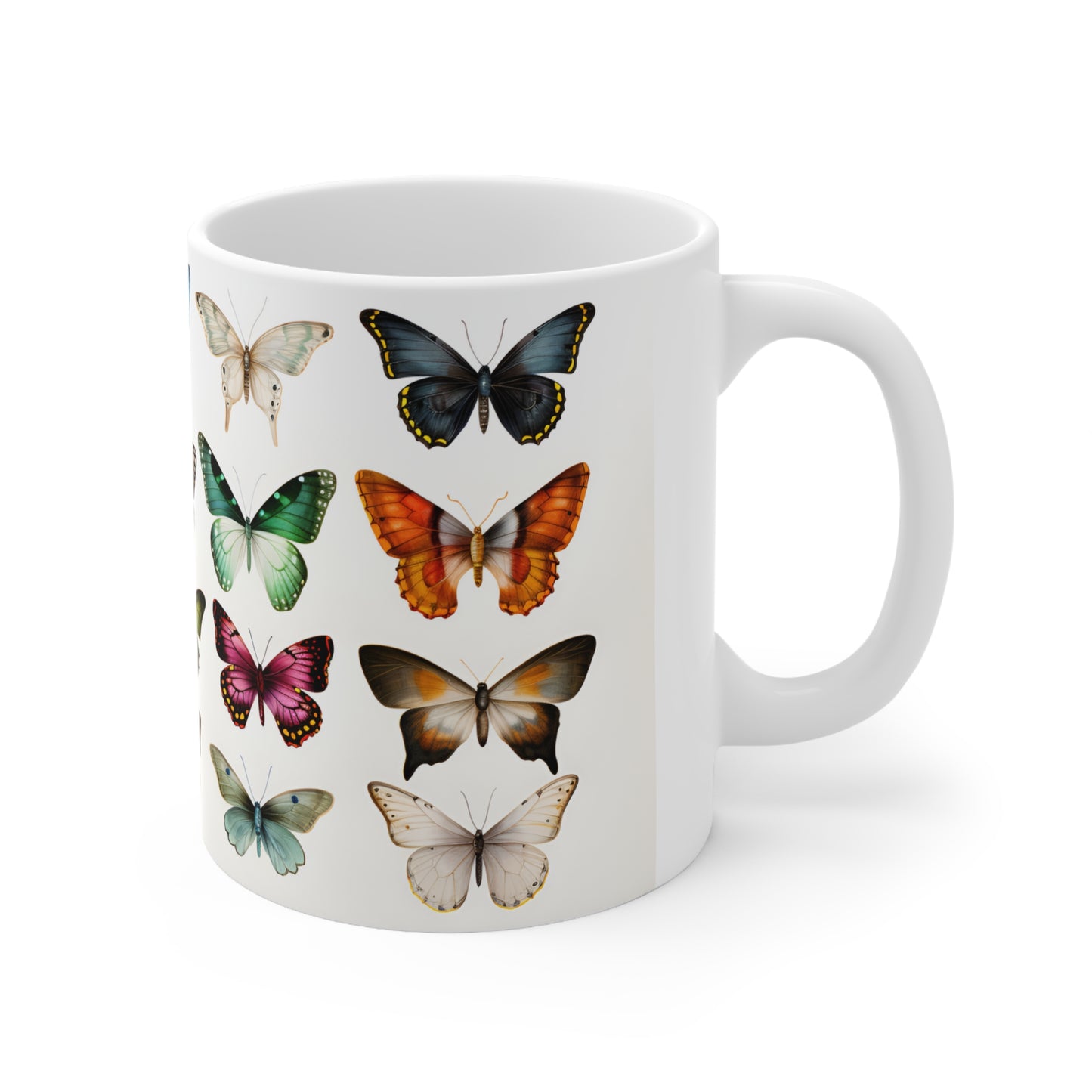 Butterfly Mug - 11pz Ceramic Mug