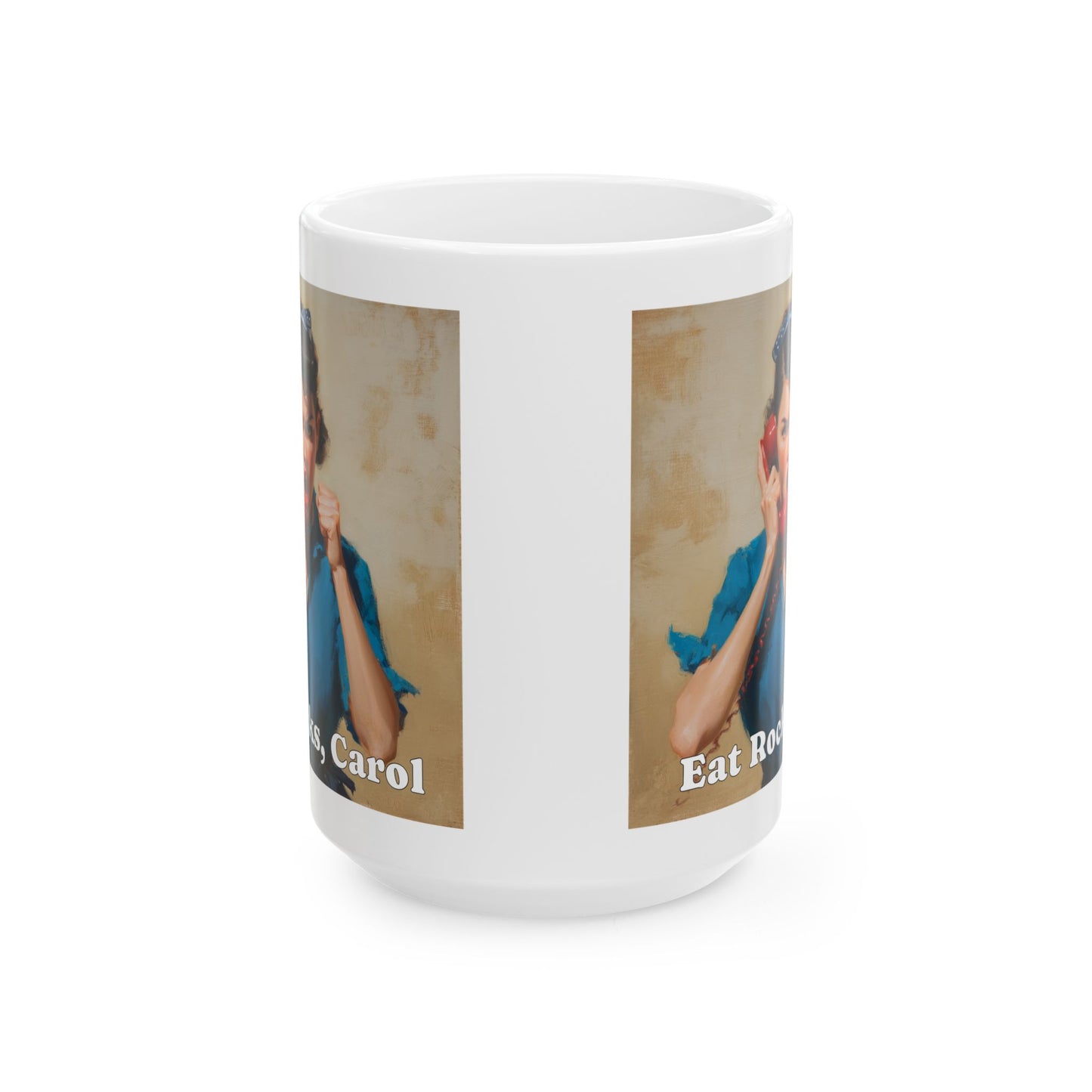 Eat Rocks, Carol Mug