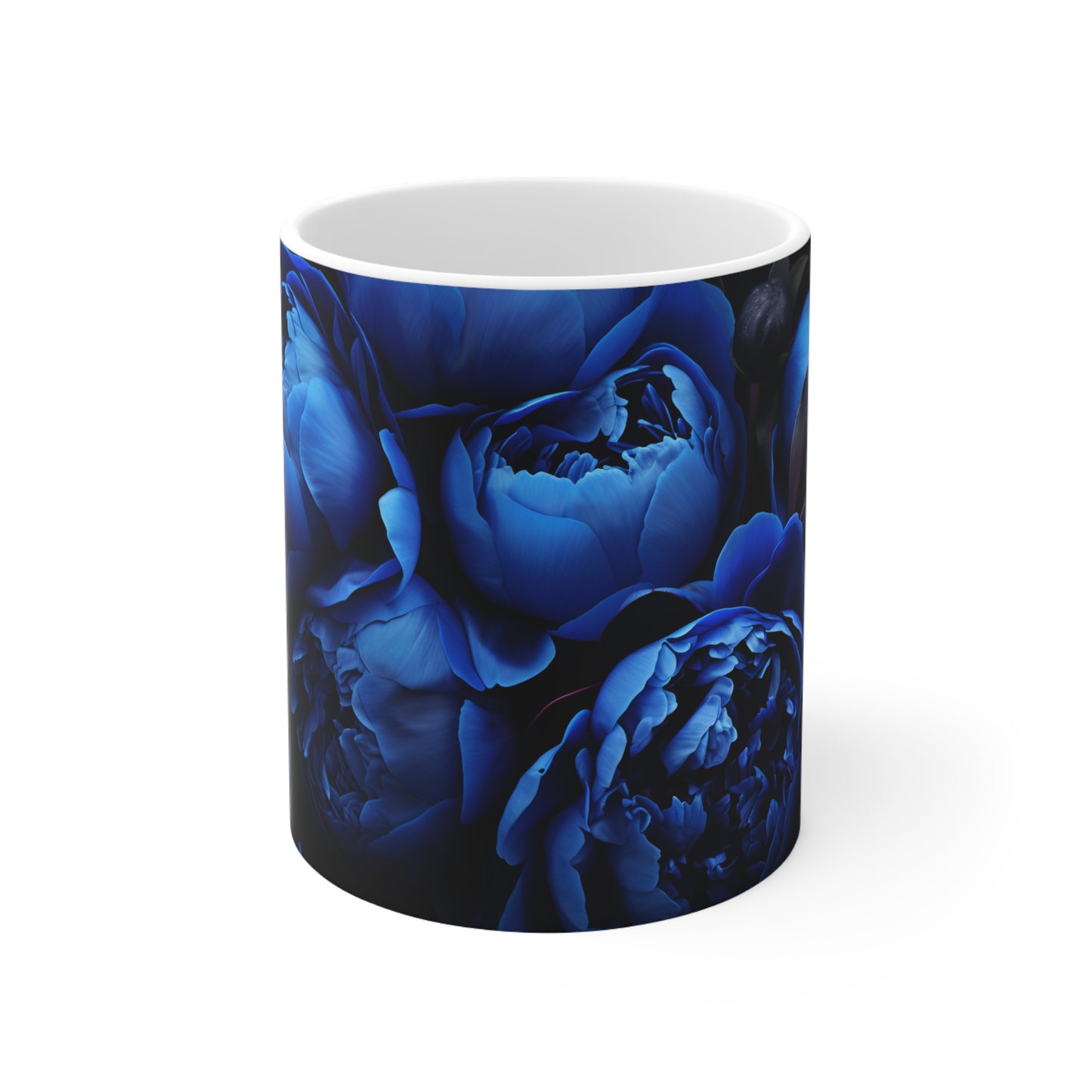 Blue Peonies Mug