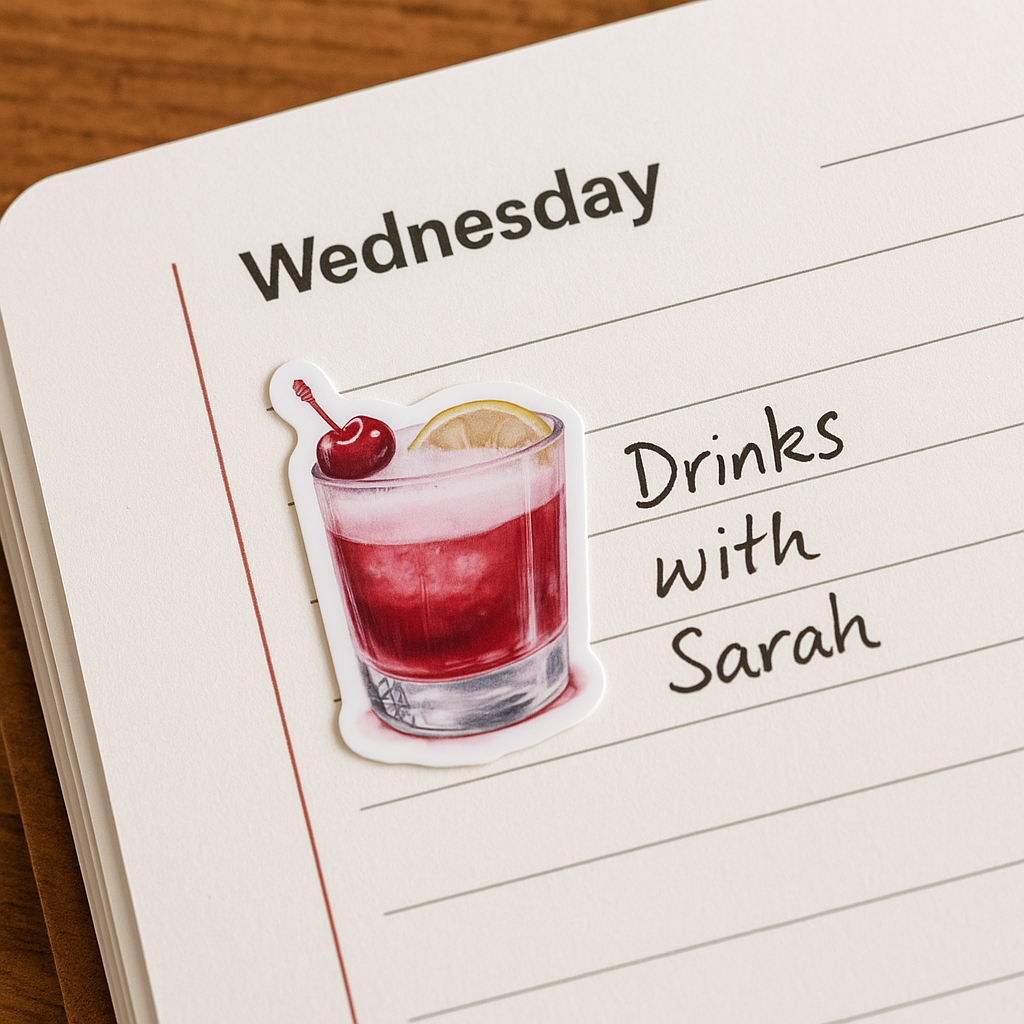 Cherry Cocktail Sticker