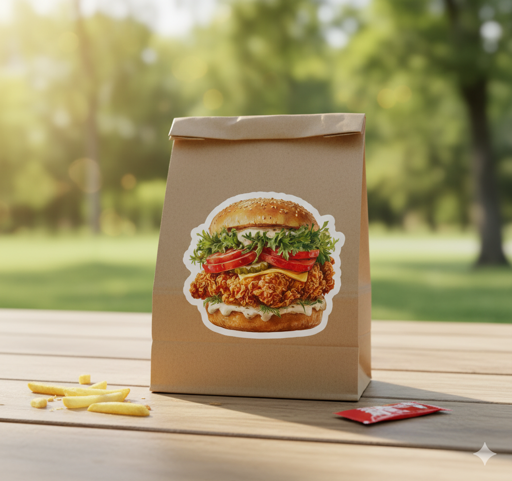Fried Chicken Sandwich Sticker