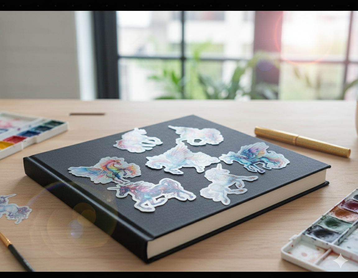 Unicorn and Pegasus 7 sticker set
