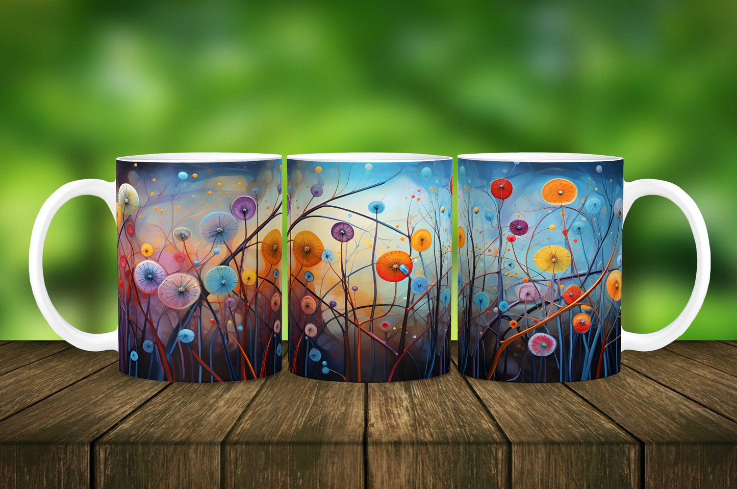 Dandelion Dreams Mug - 11pz Ceramic Mug - Sea Siren Mug