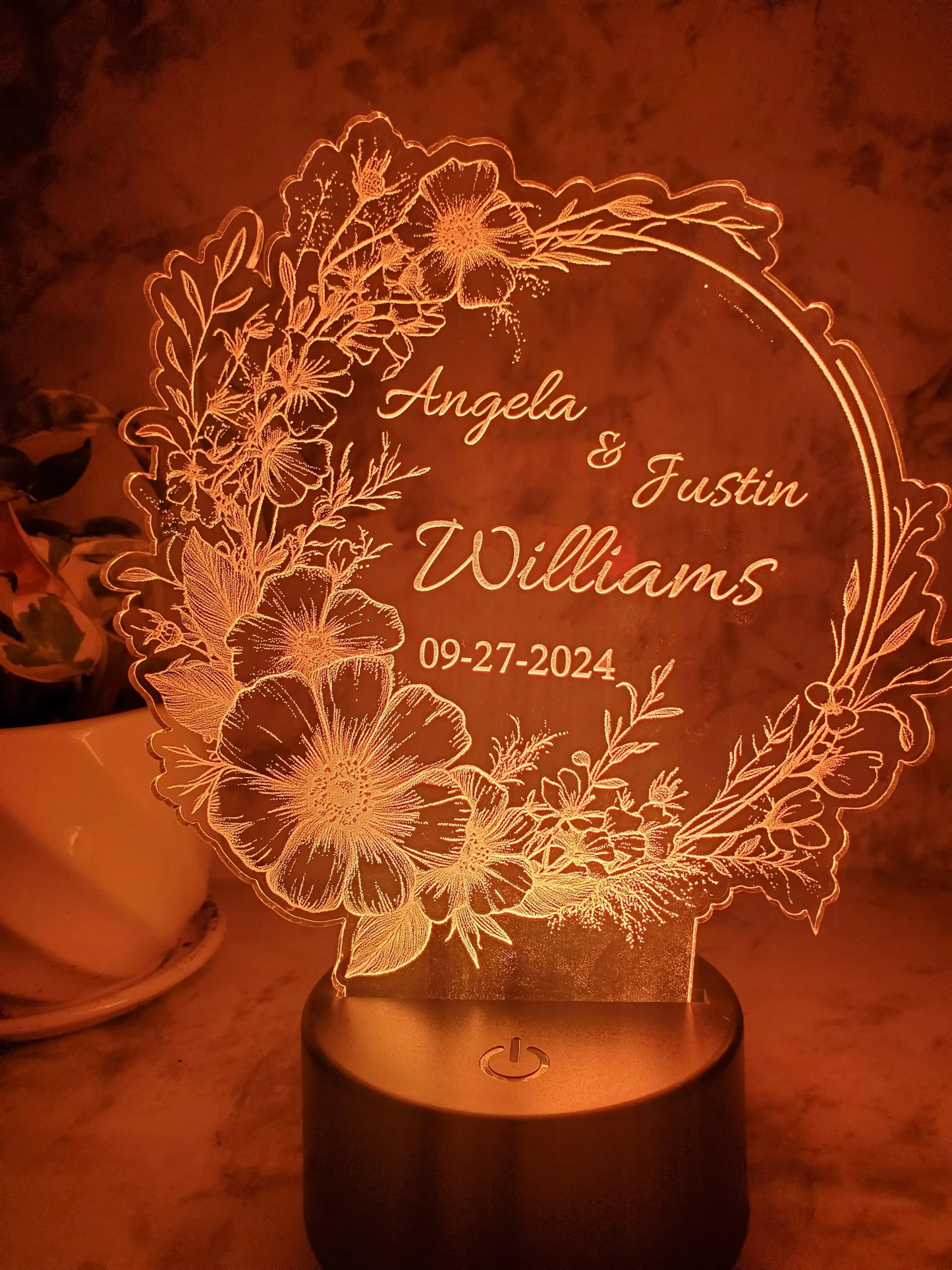 Custom Acrylic LED Couple's Sign