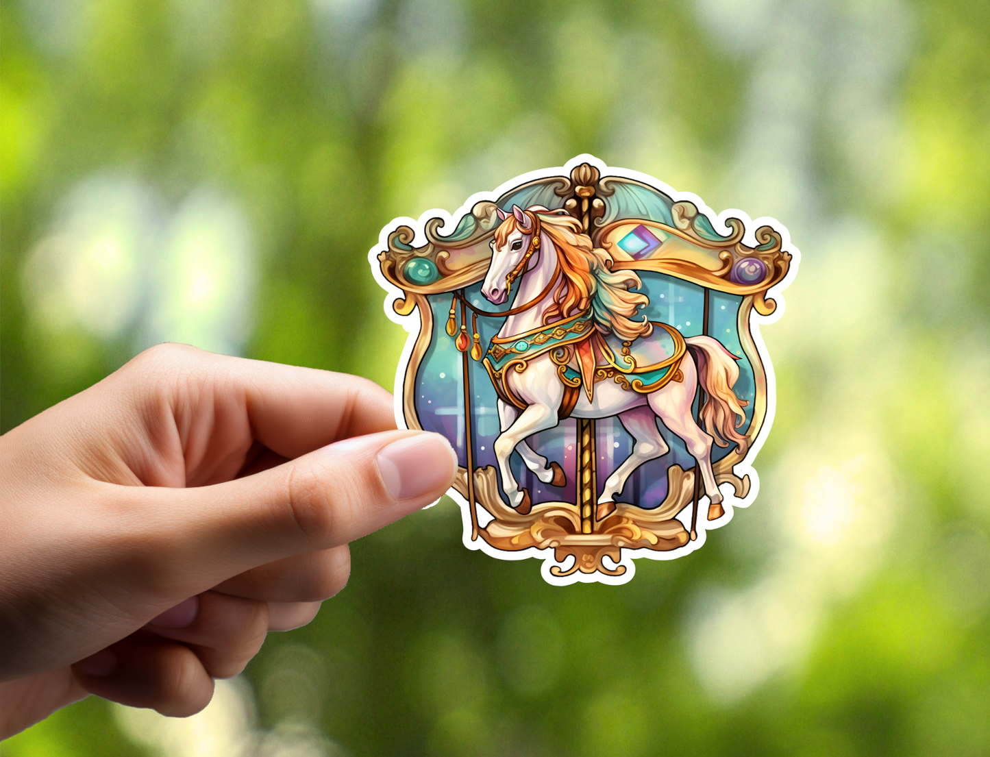 Carousel Horse Sticker
