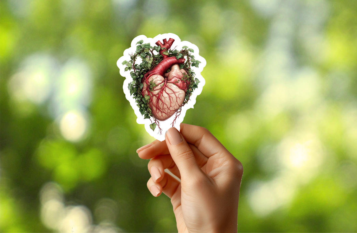 Heart Wrapped in Ivy Sticker