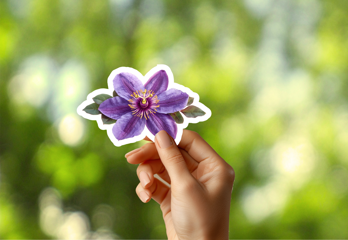 Purple Passion Flower Sticker