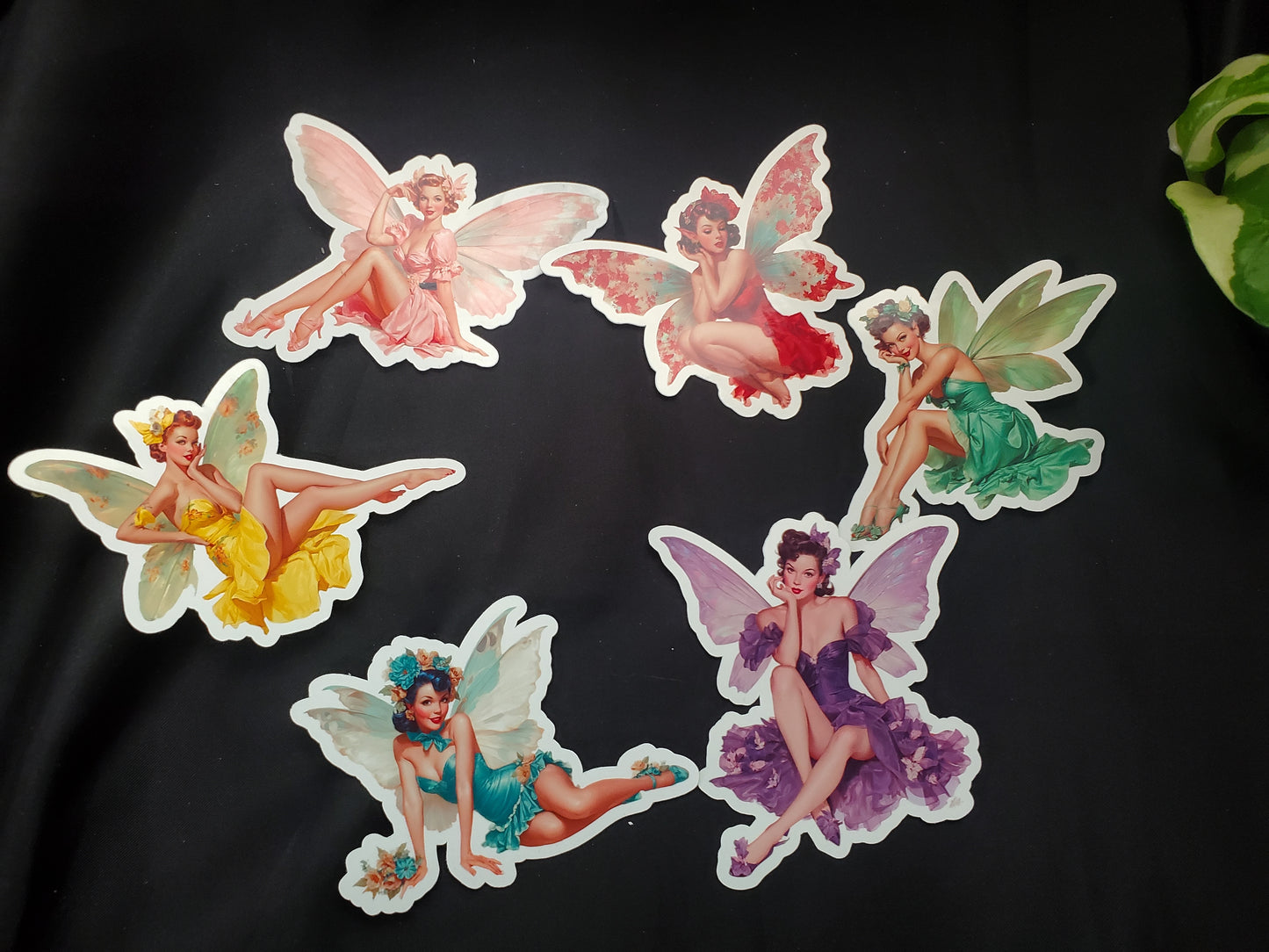 Pin-Up Fairy Sticker Collection (set of 6)