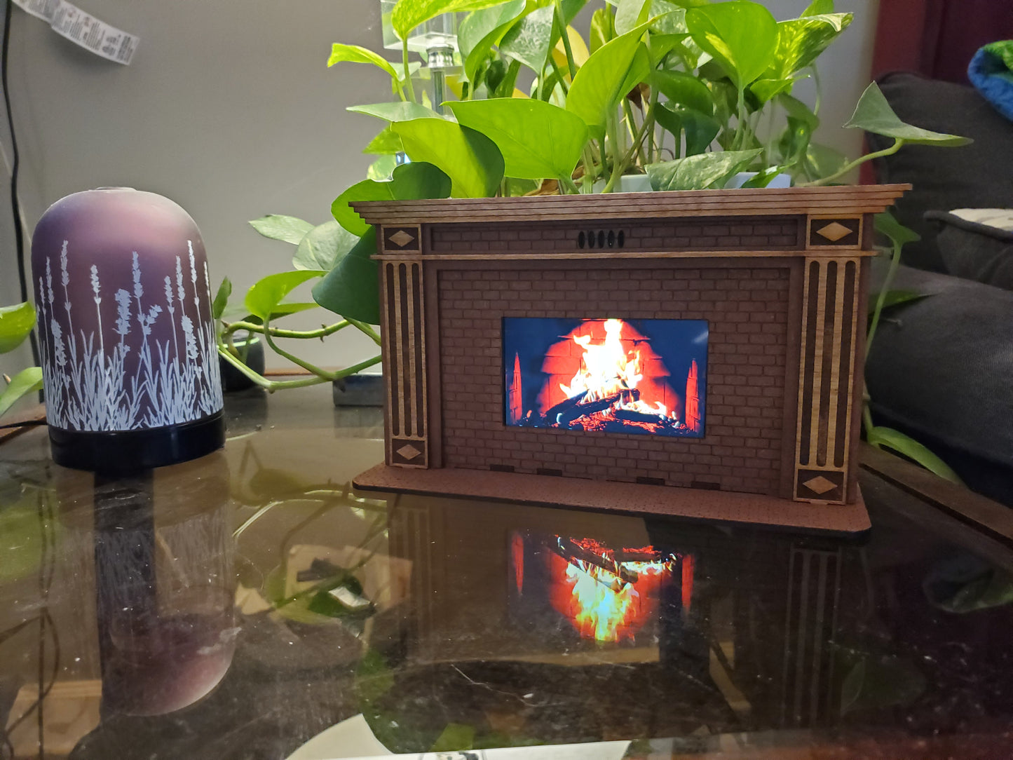 LCD Desktop Fireplace