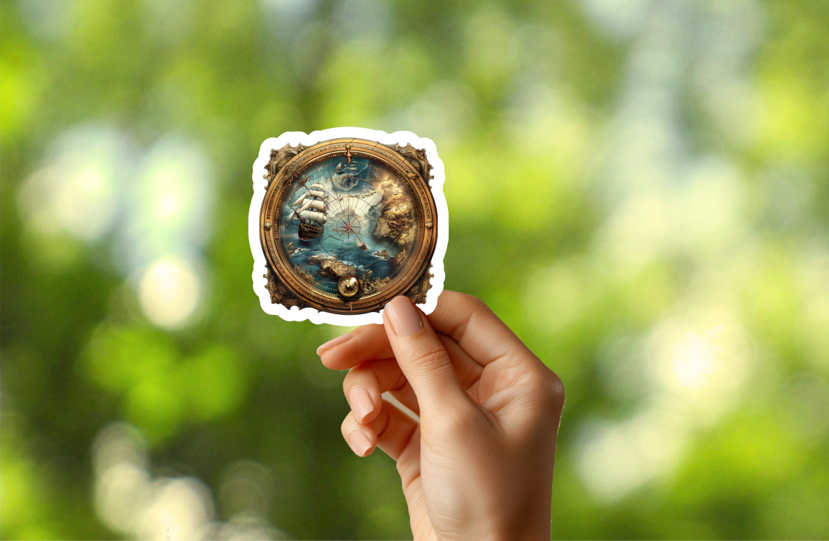 Sailing Compass Sticker