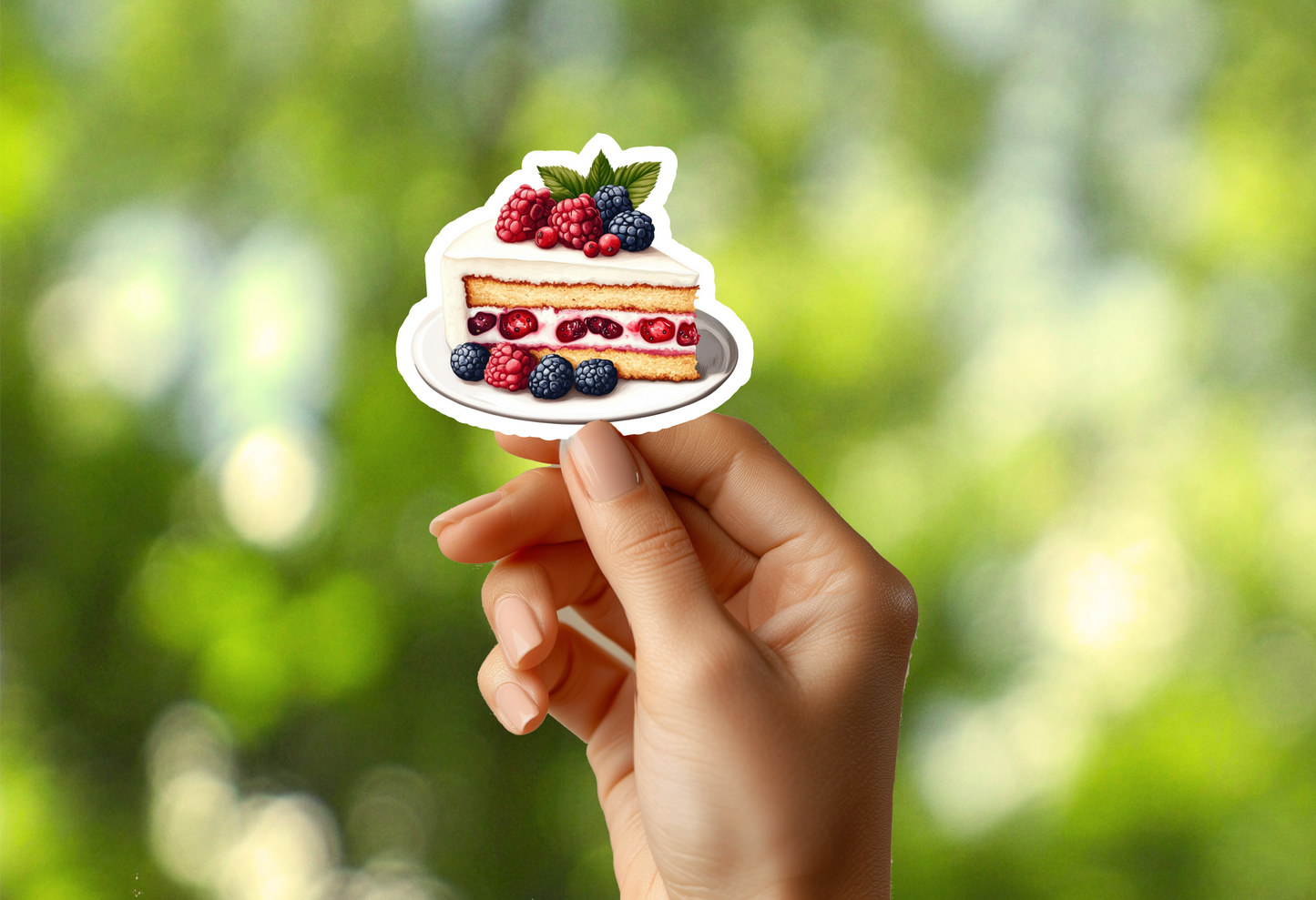 Layered Berry Cake Sticker