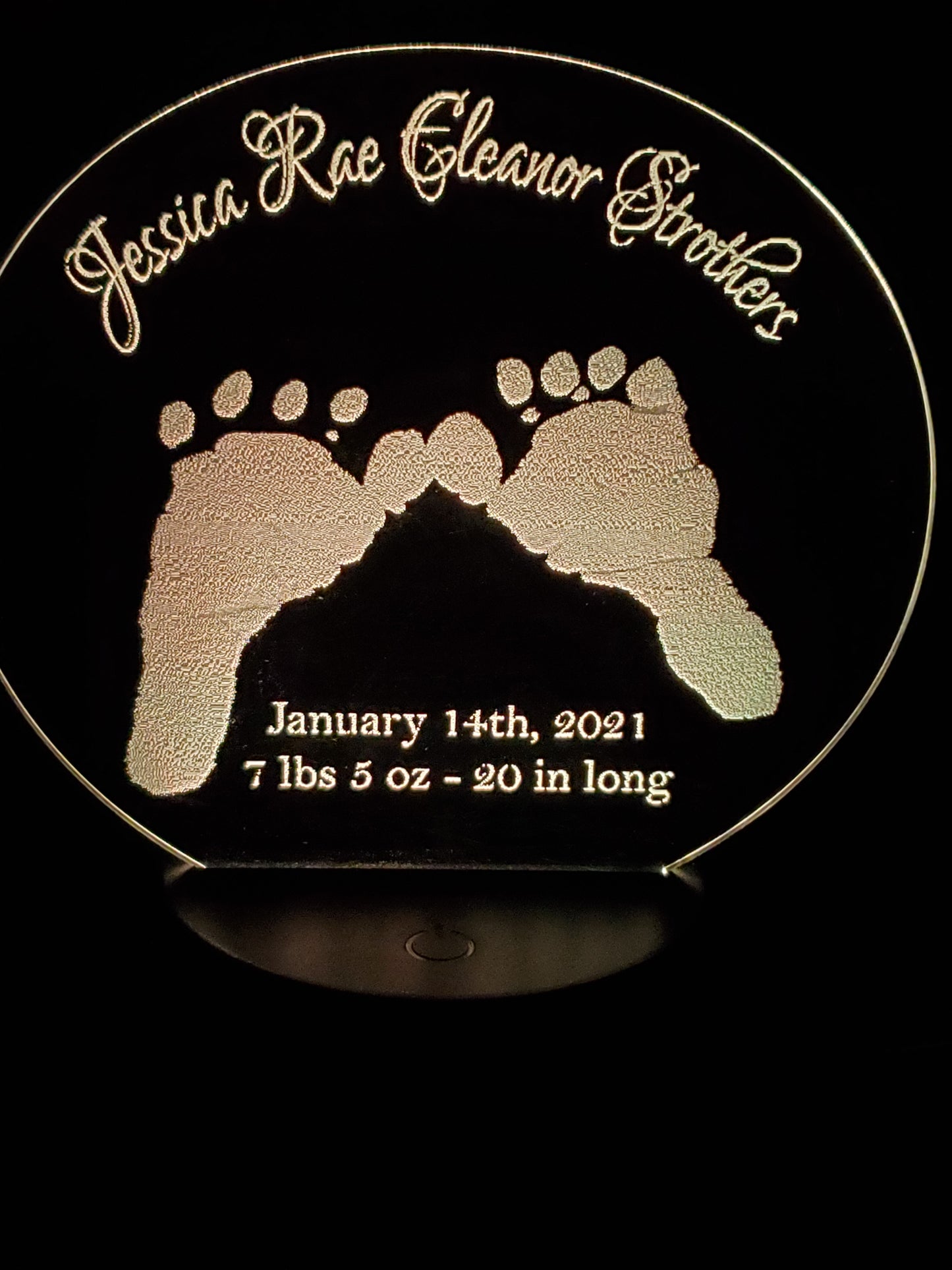 Custom Birth Announcement LED Sign