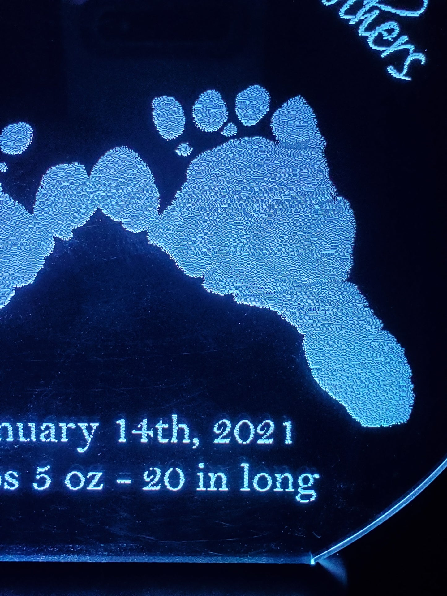 Custom Birth Announcement LED Sign