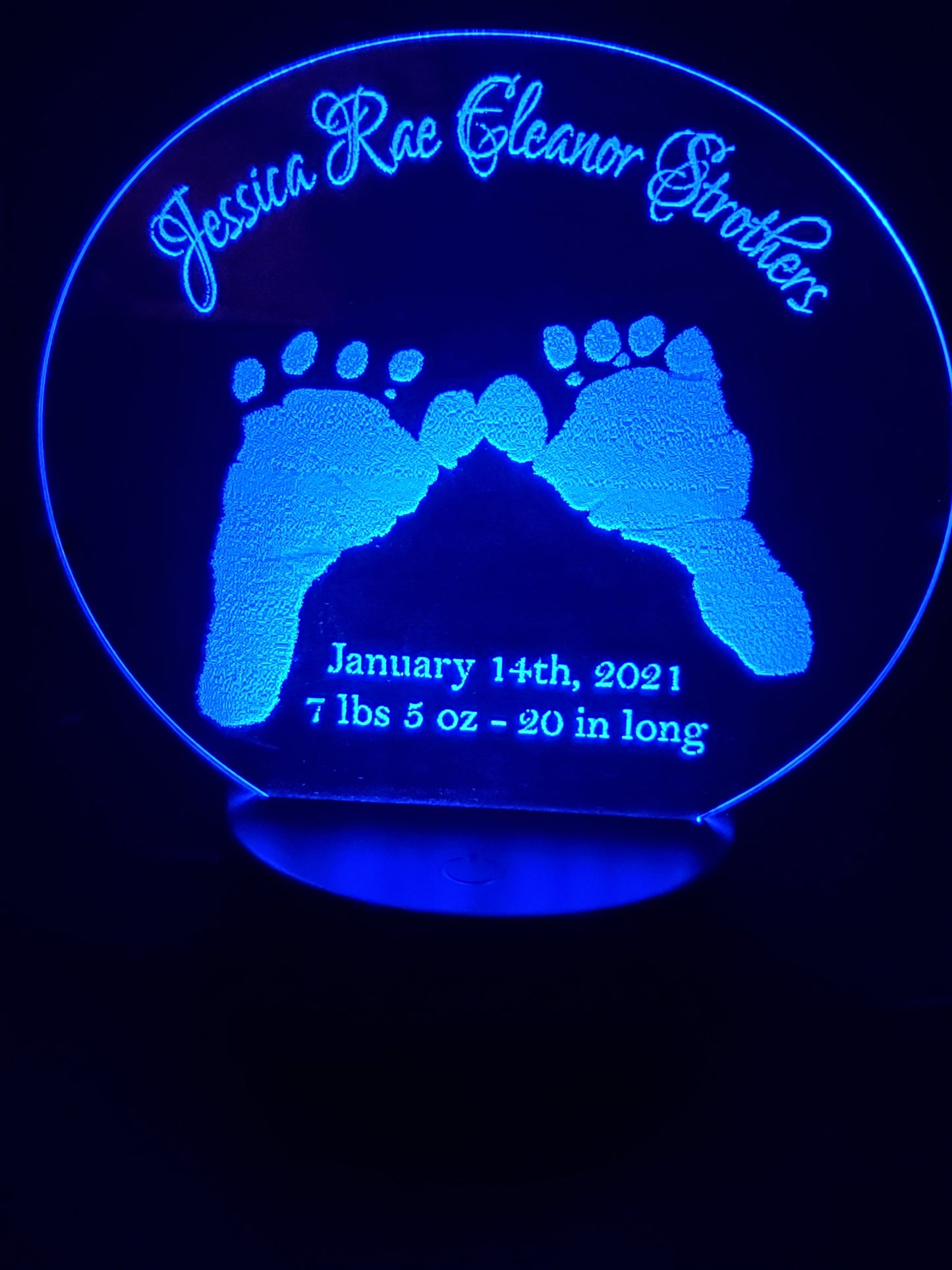 Custom Birth Announcement LED Sign