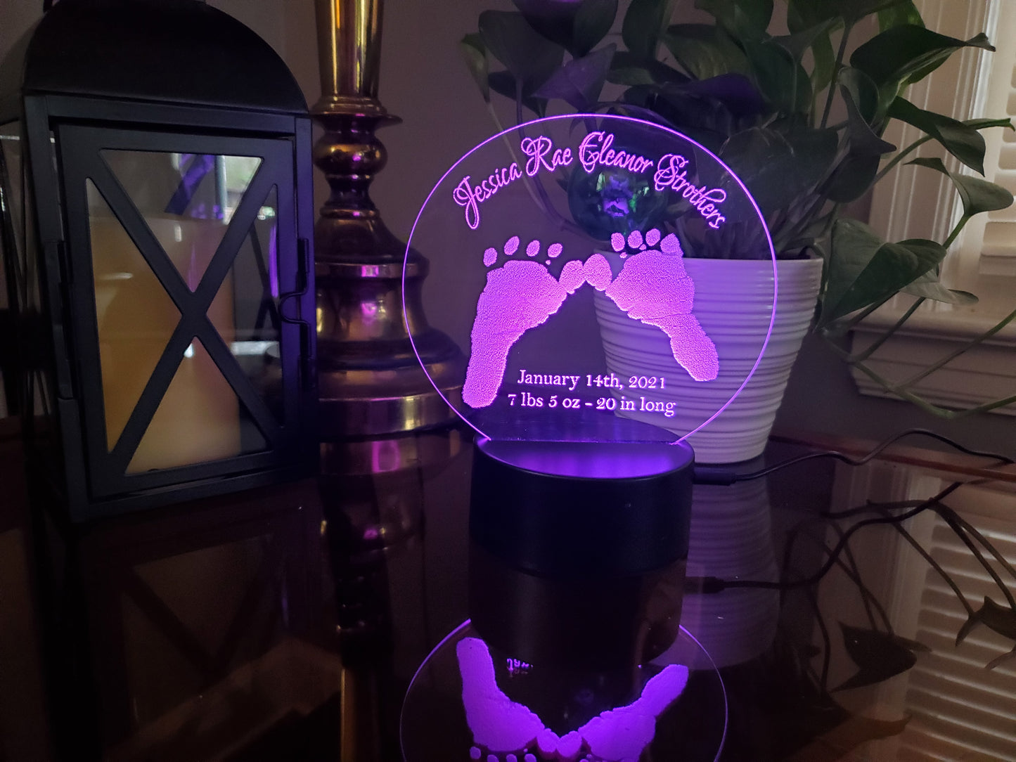 Custom Birth Announcement LED Sign