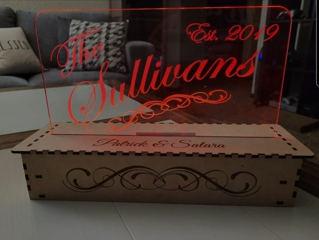Large Custom LED Name Sign