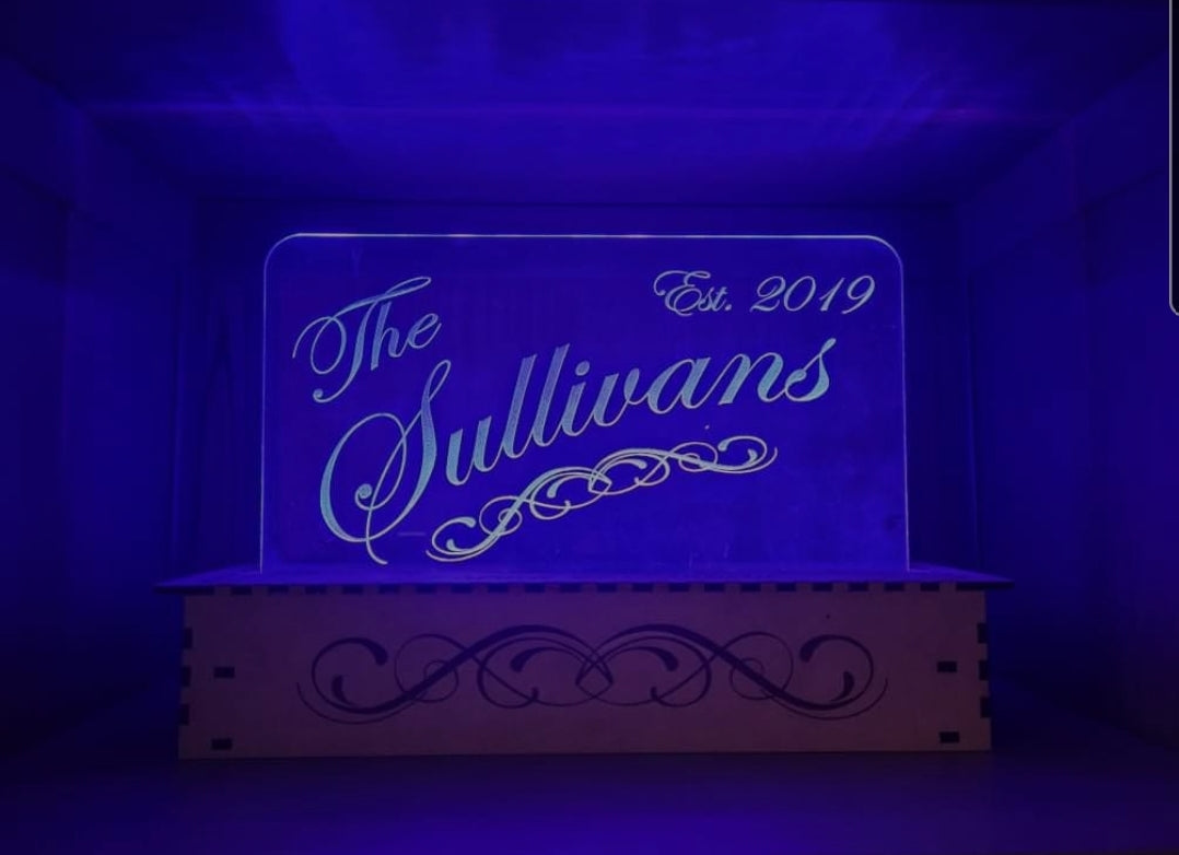 Large Custom LED Name Sign