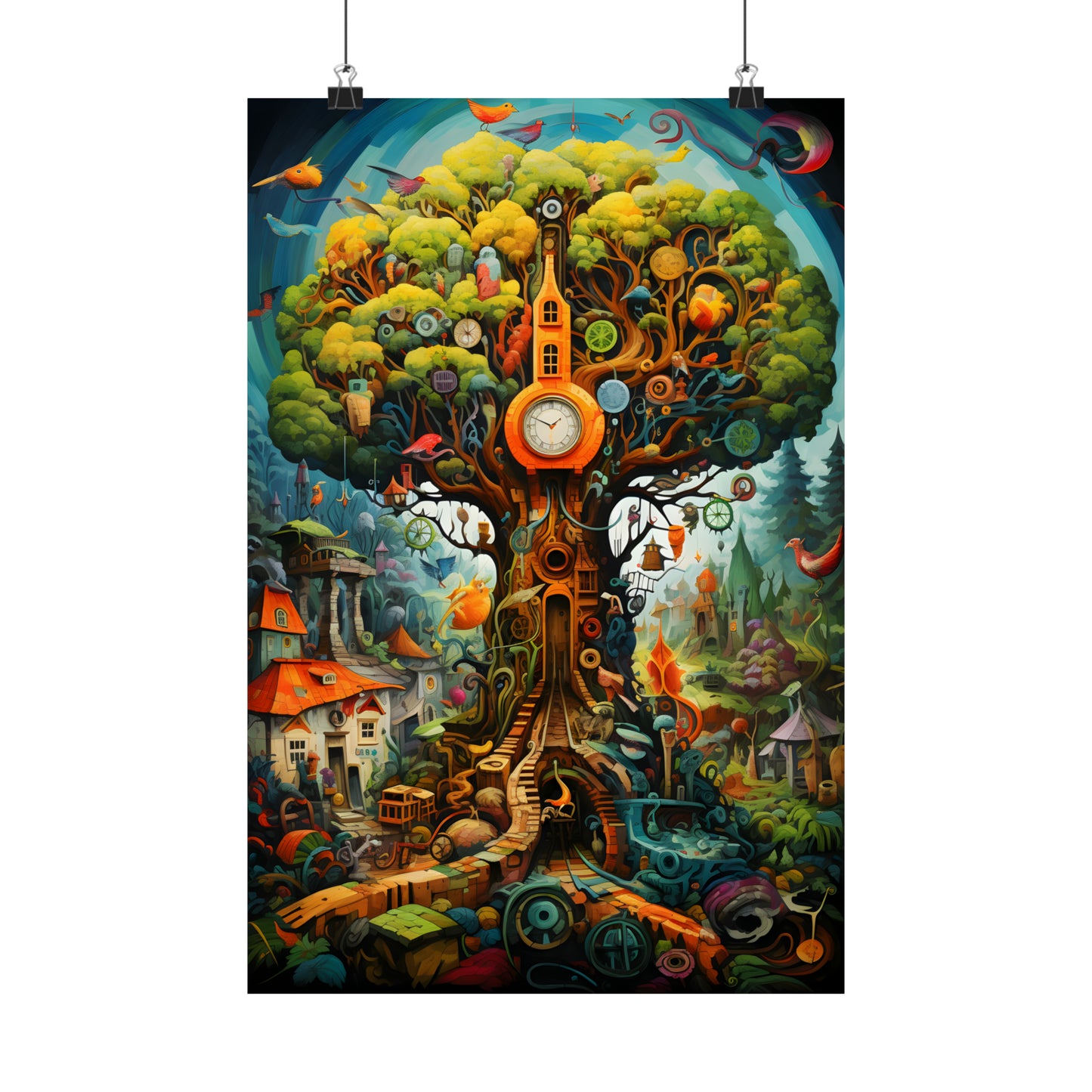 Clock Tree Poster