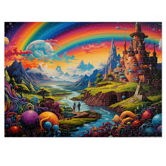 Surreal Rainbow Adventure Jigsaw Puzzle ( 500,1000-Piece)