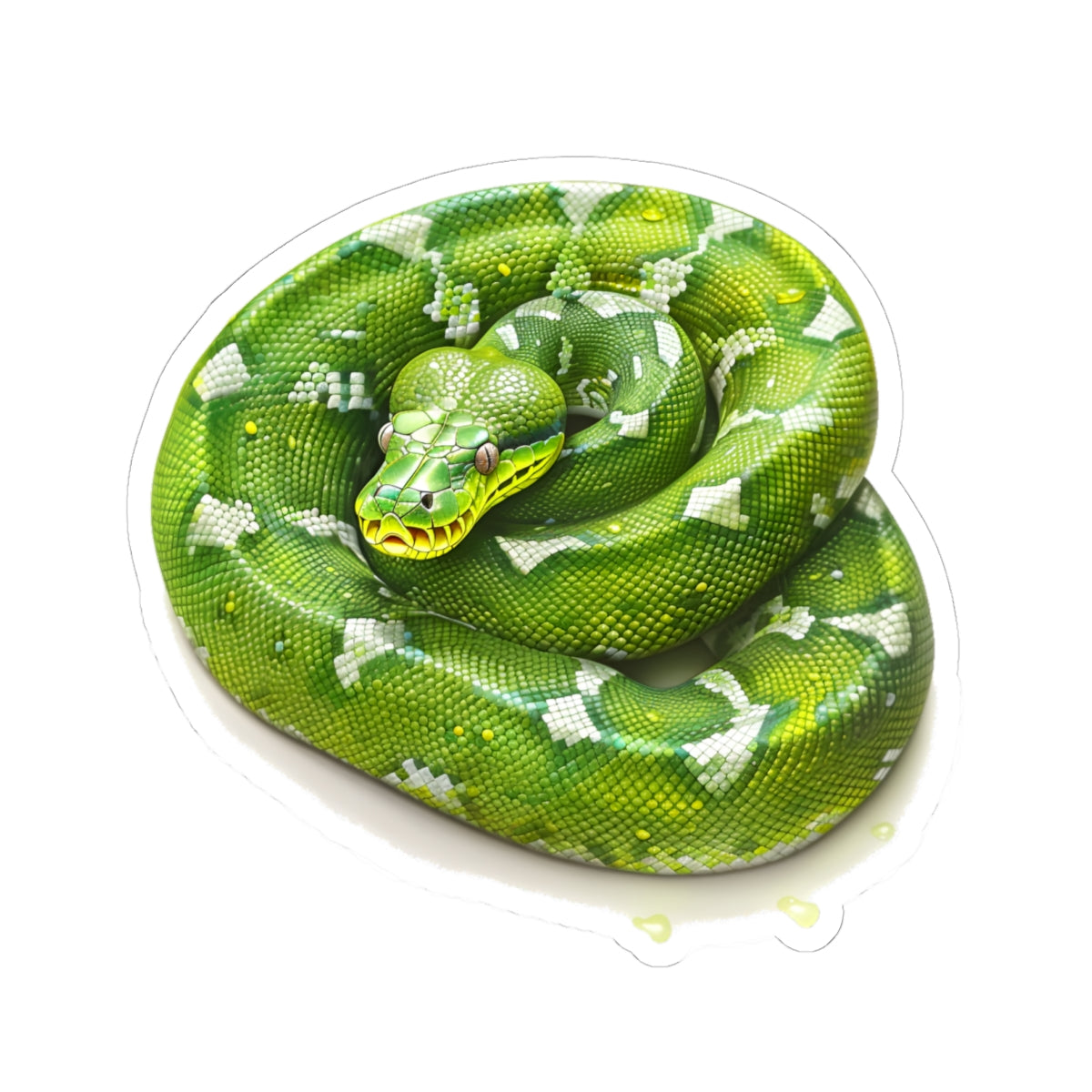 Green Snake Sticker