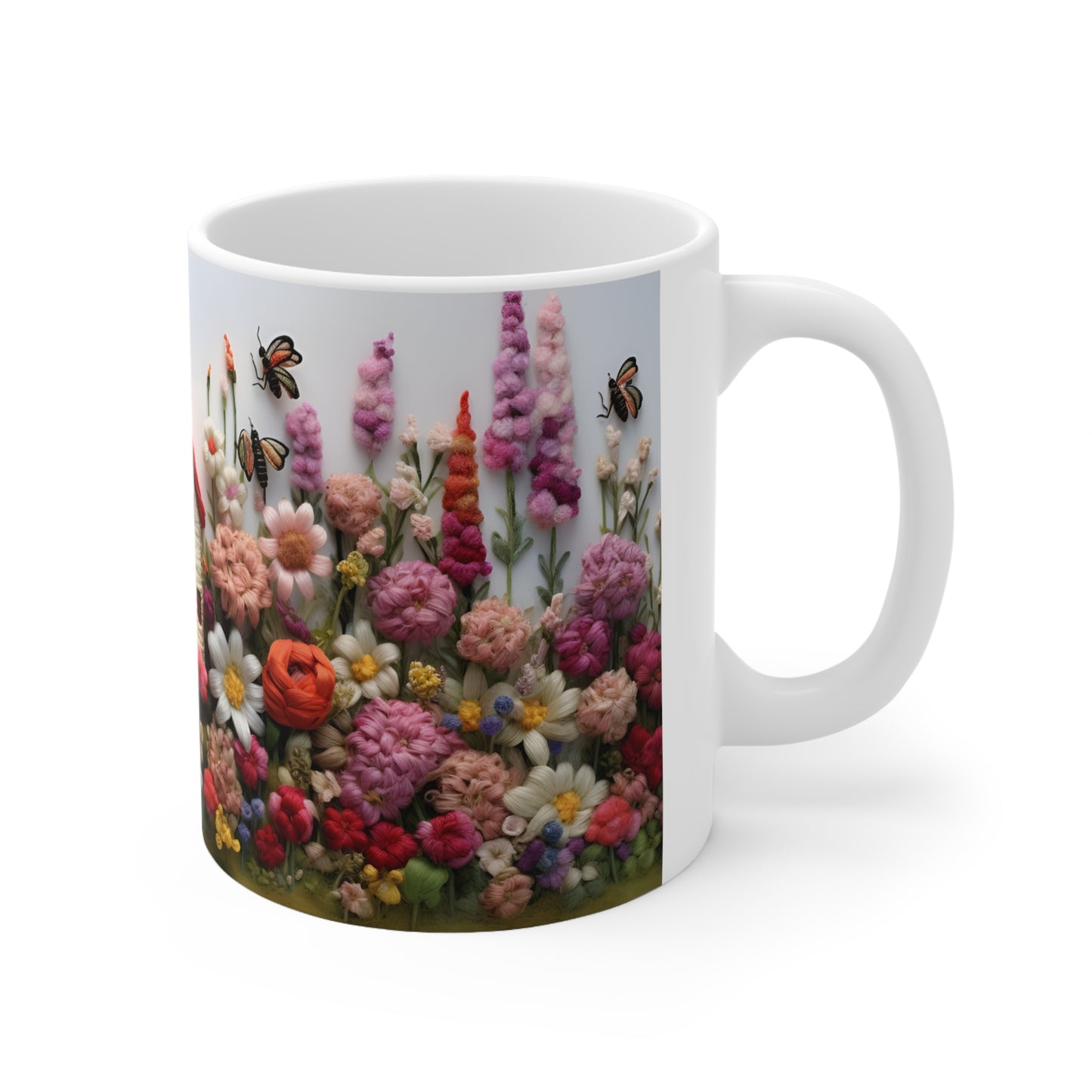 Felted Cottage Garden Mug