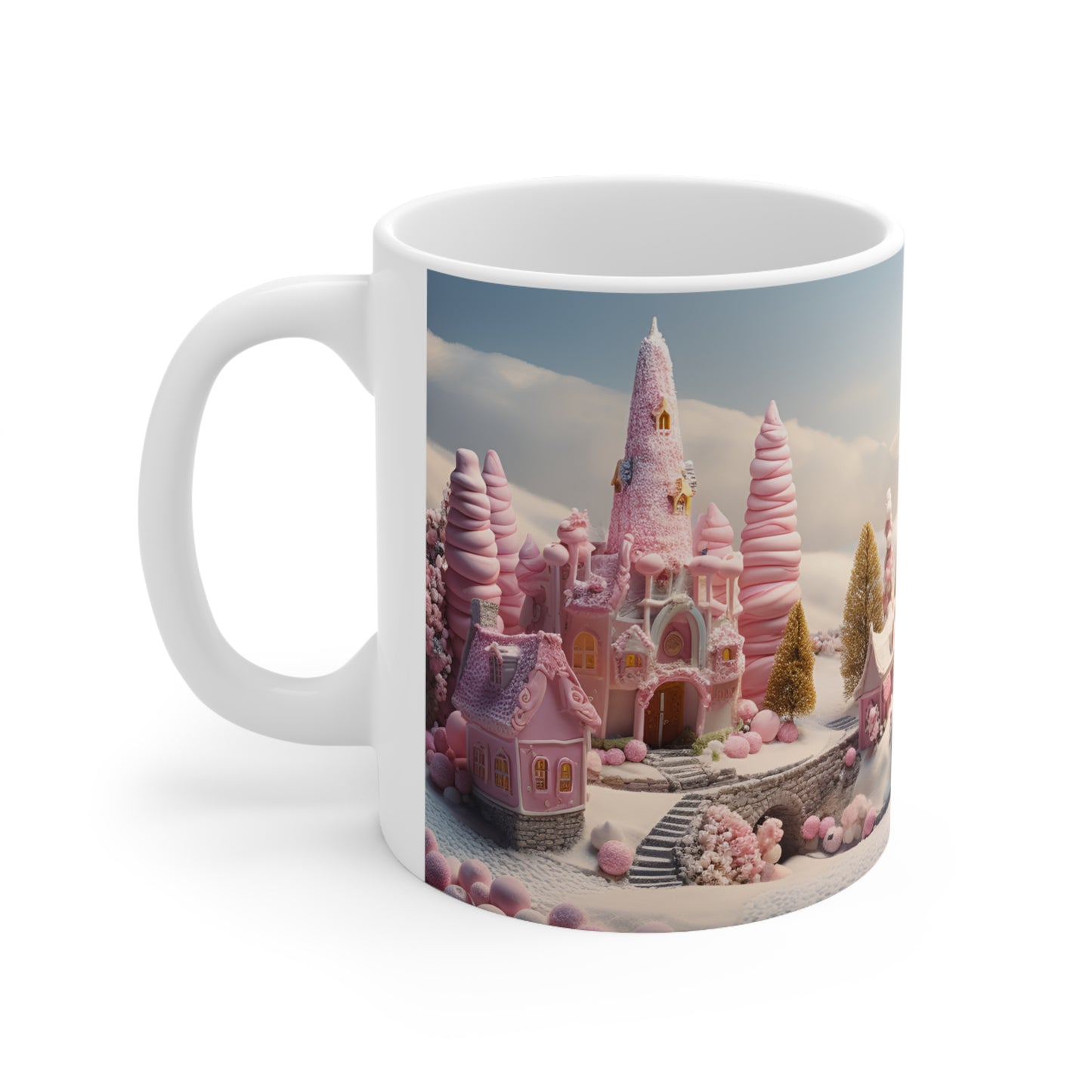 Winter Gingerbread Village Mug - 11pz Ceramic Mug - Sea Siren Mug