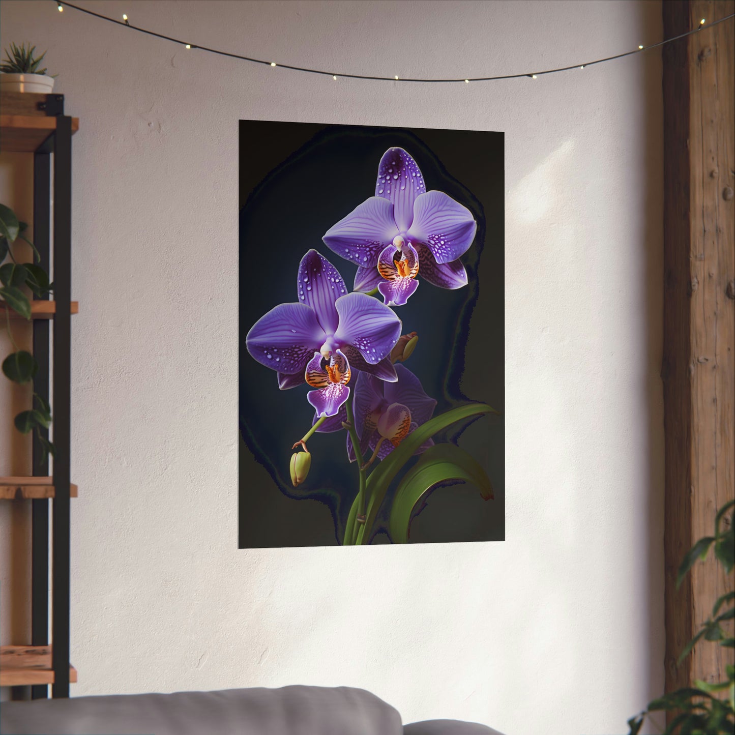 Purple Orchid Poster