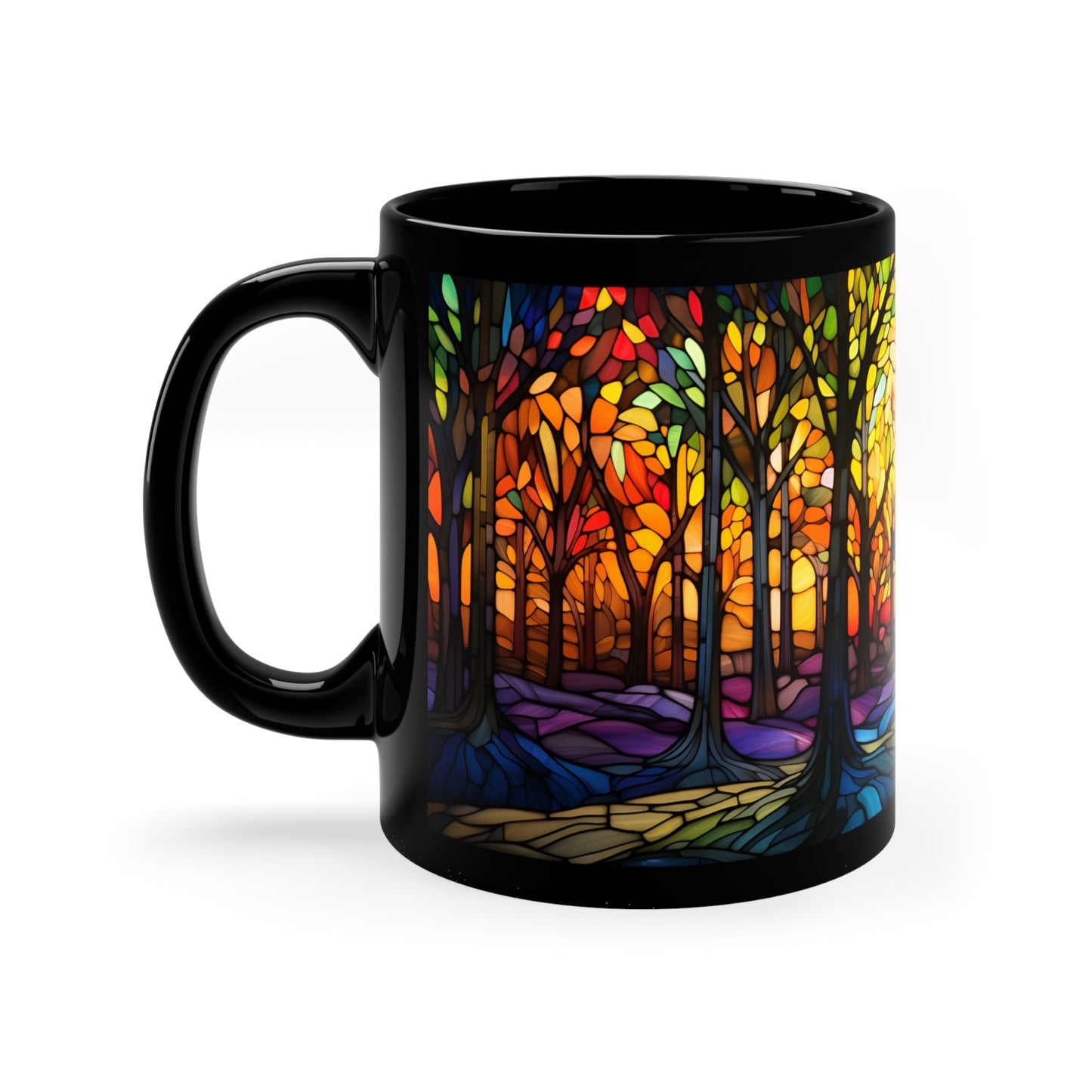 Stained Glass Forest Mug