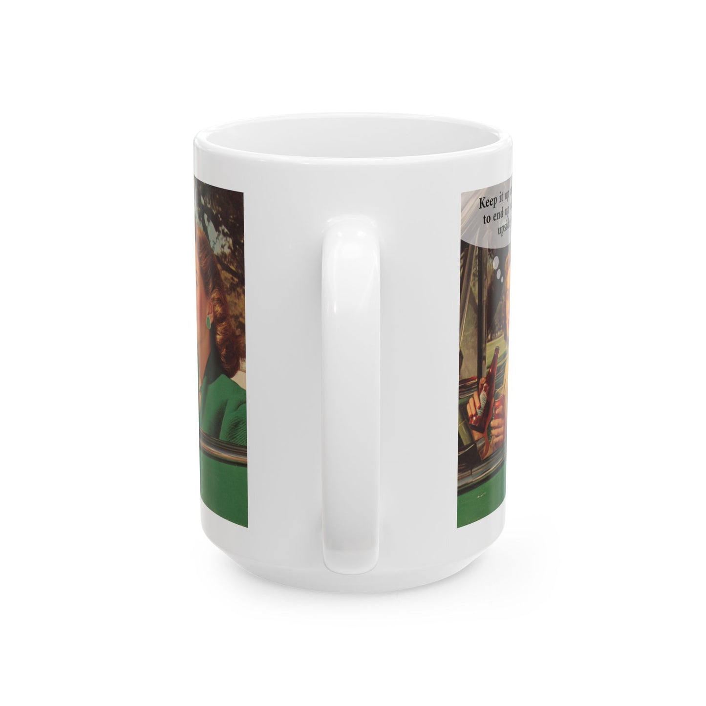Bottle Upside The Head Mug