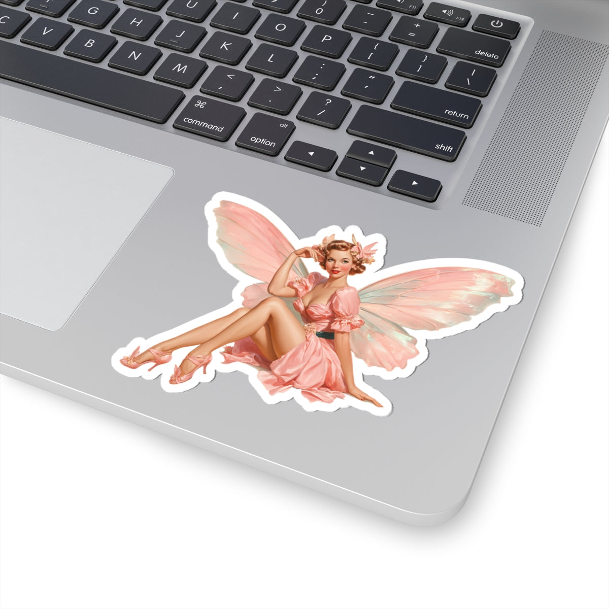 Pink Pin Up Fairy Sticker