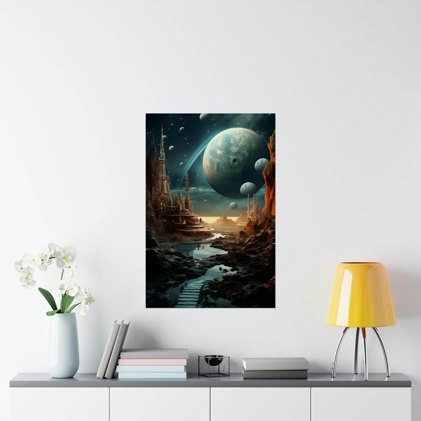 Surreal Space Design Poster