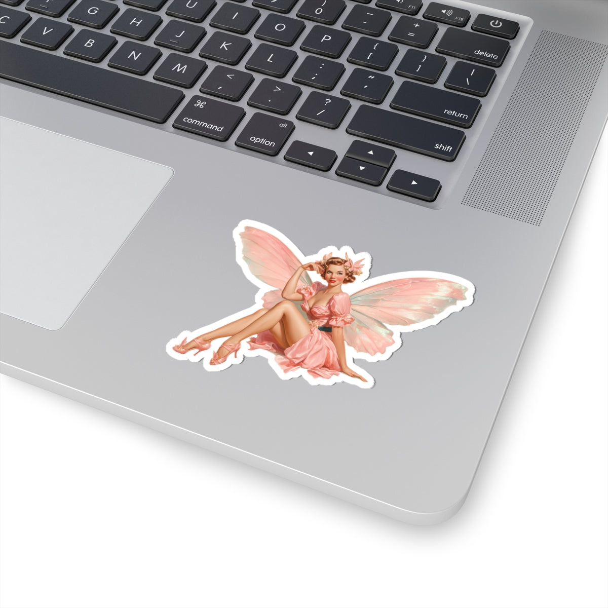 Pink Pin Up Fairy Sticker