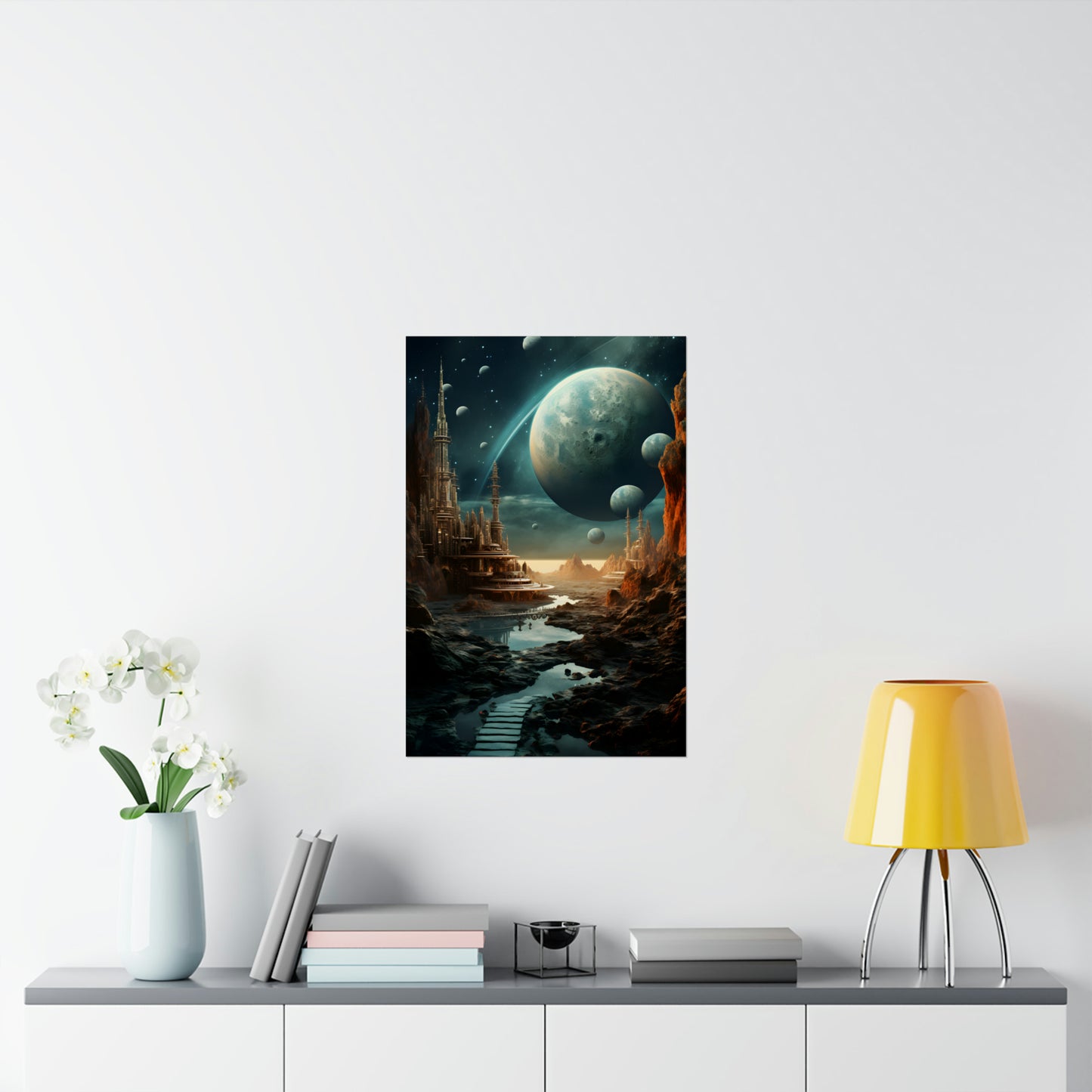 Surreal Space Design Poster