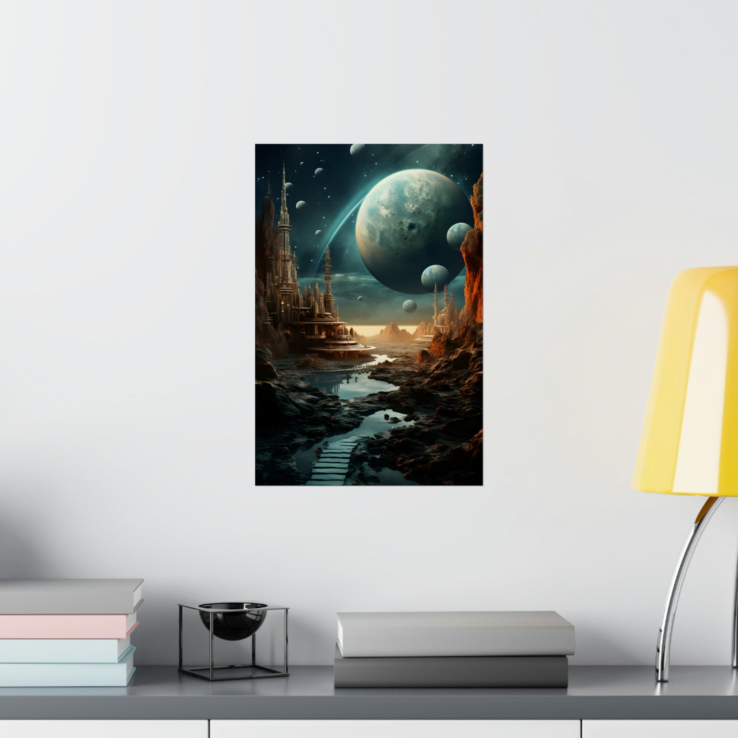 Surreal Space Design Poster