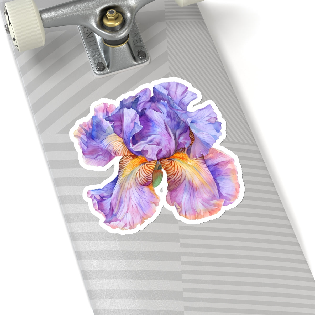 Purple Watercolor Iris Sticker