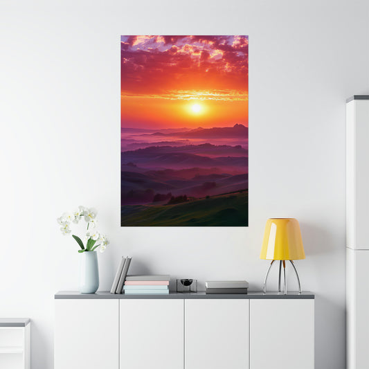 Scenic Sunset Poster