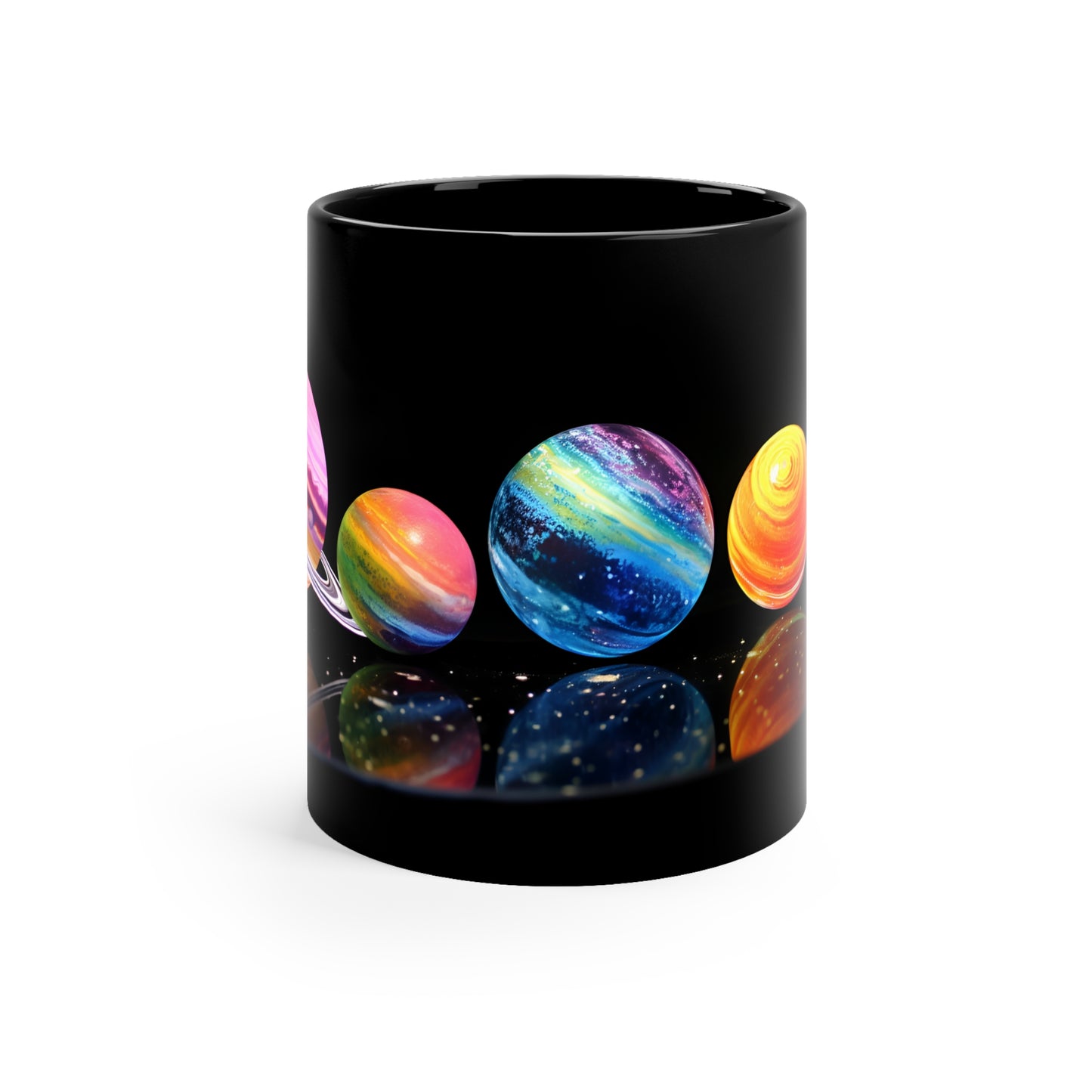 Neon Planets Mug