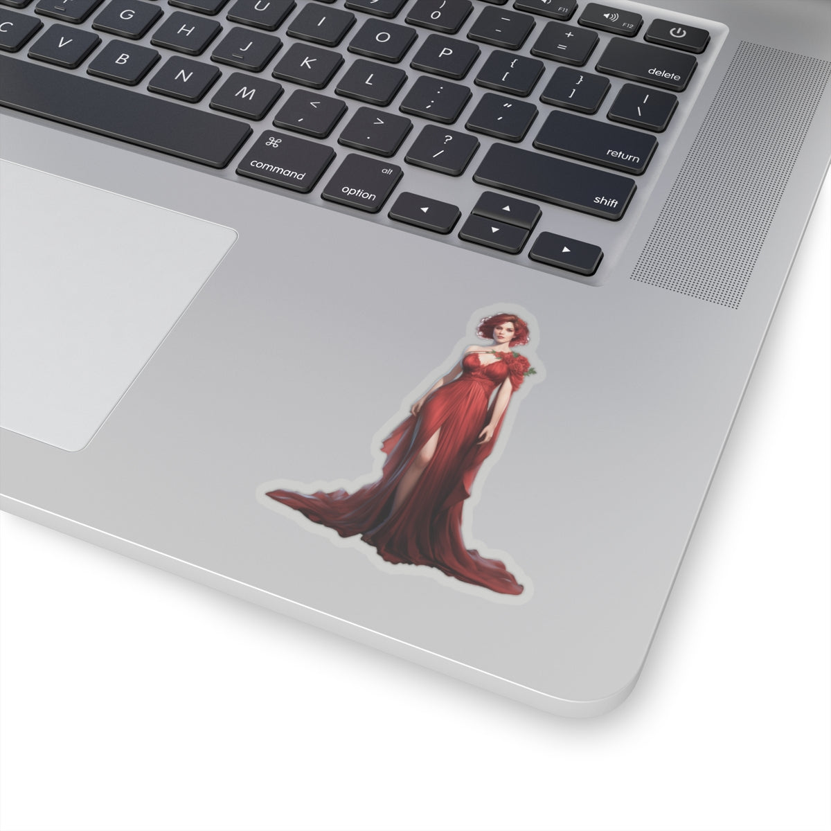 Woman in Red Sticker