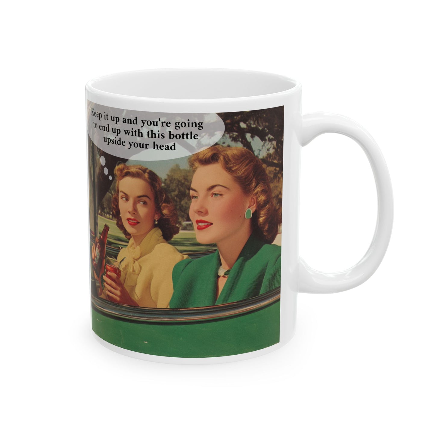 Bottle Upside The Head Mug