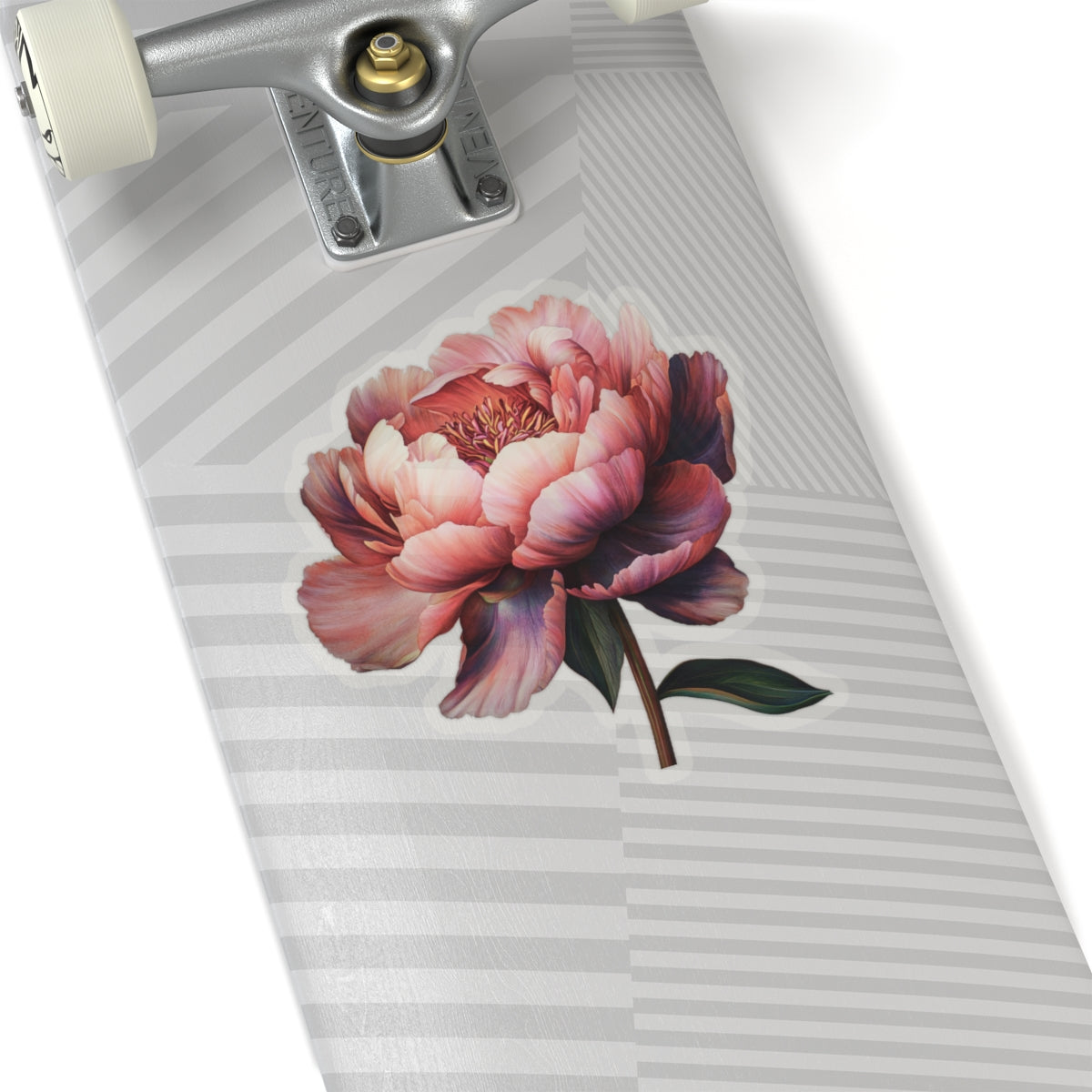 Peach Peony Sticker