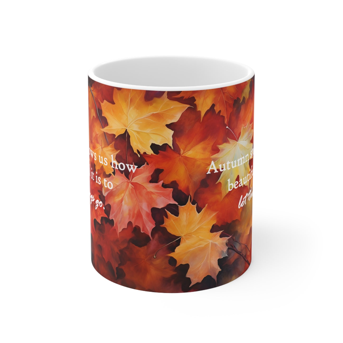 Autumn Quote Ceramic Mug 11oz